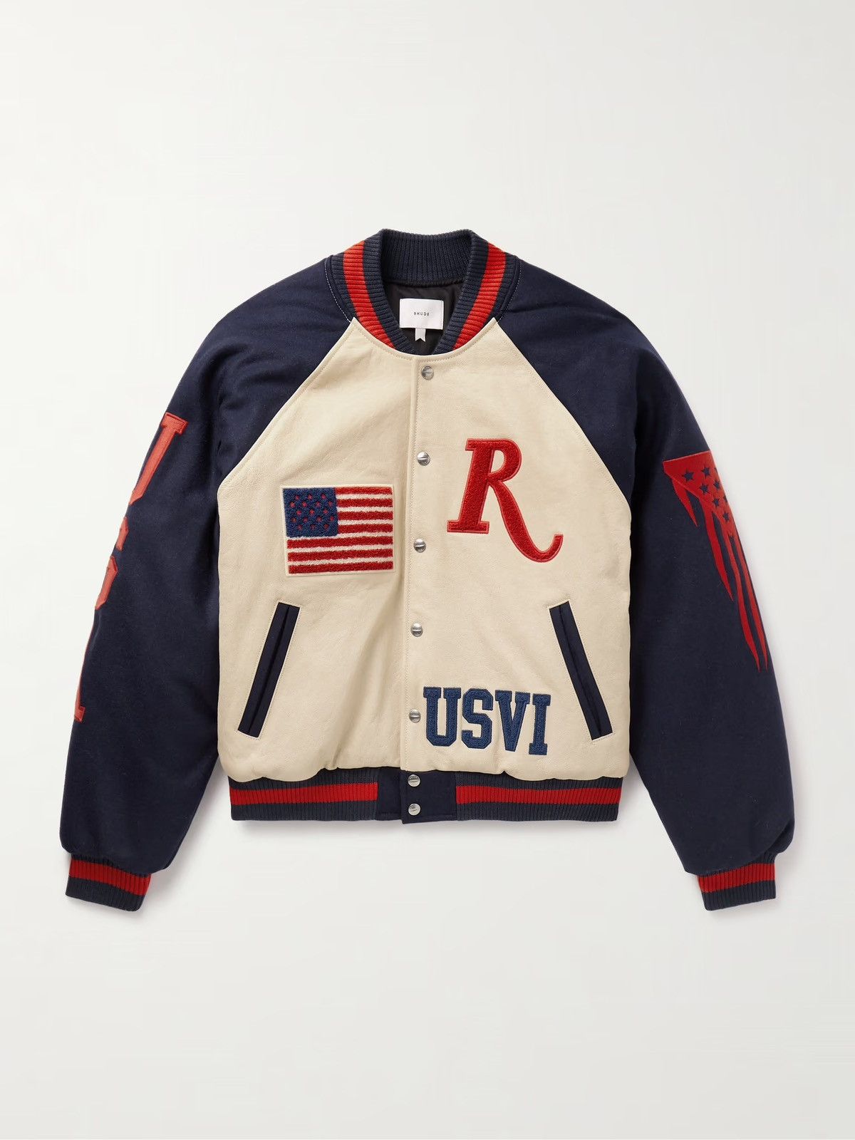 Rhude Rhude “St Croix” Varsity Jacket Size XS Size US XS / EU 42 / 0 - 3 Thumbnail
