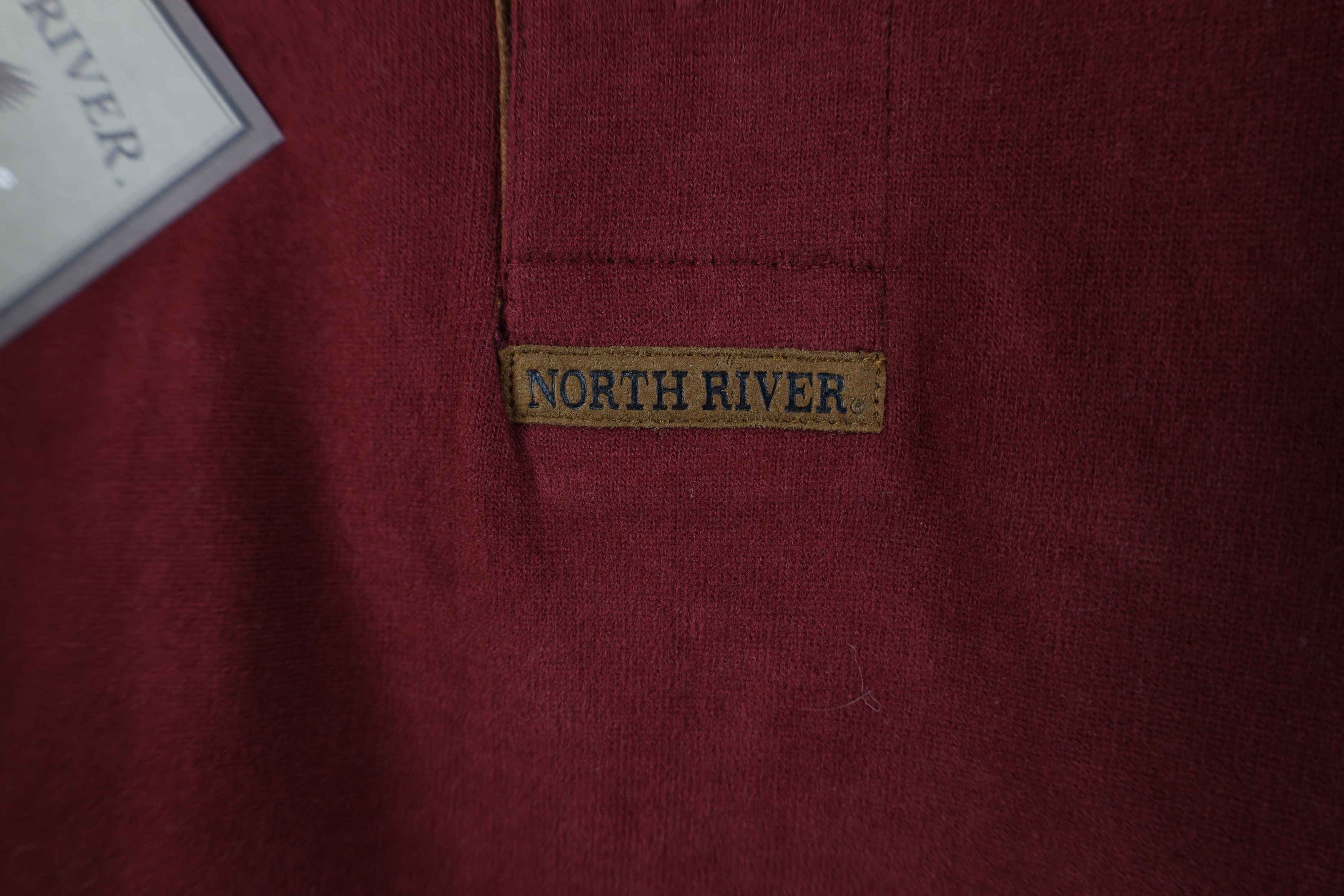 Vintage Deadstock Vintage 90s Streetwear Long Sleeve Rugby Polo Red Size US L / EU 52-54 / 3 - 5 Thumbnail