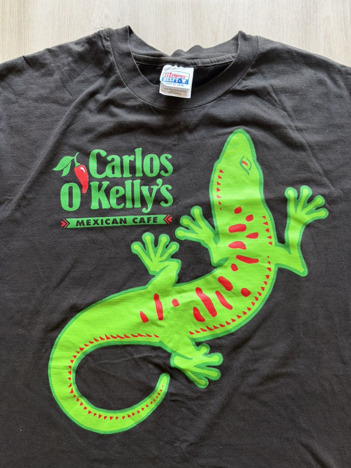 Vintage Vintage 90s Carlos O Kelly’s Cafe Double Sided Gecko Sz XL Size US XL / EU 56 / 4 - 2 Thumbnail