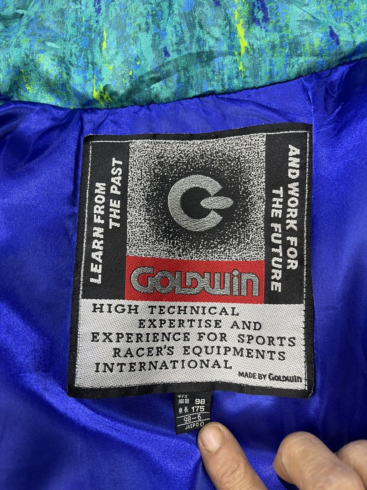 Goldwin Vtg 90s Goldwin Multicolor Abstract Ski Jacket Size US L / EU 52-54 / 3 - 16 Thumbnail