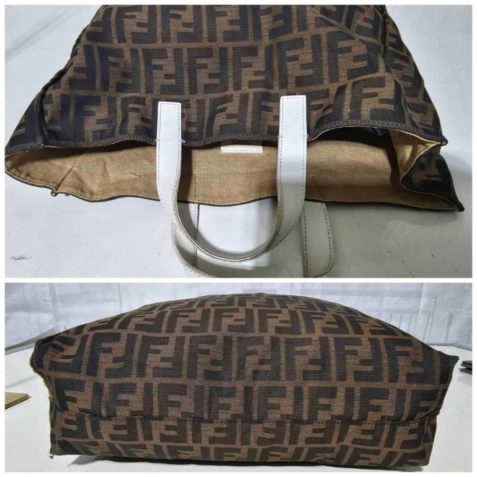 Fendi Authent FENDI Zucca Special Shopping Tote Tobacco TOP HANDLE Size ONE SIZE - 8 Thumbnail