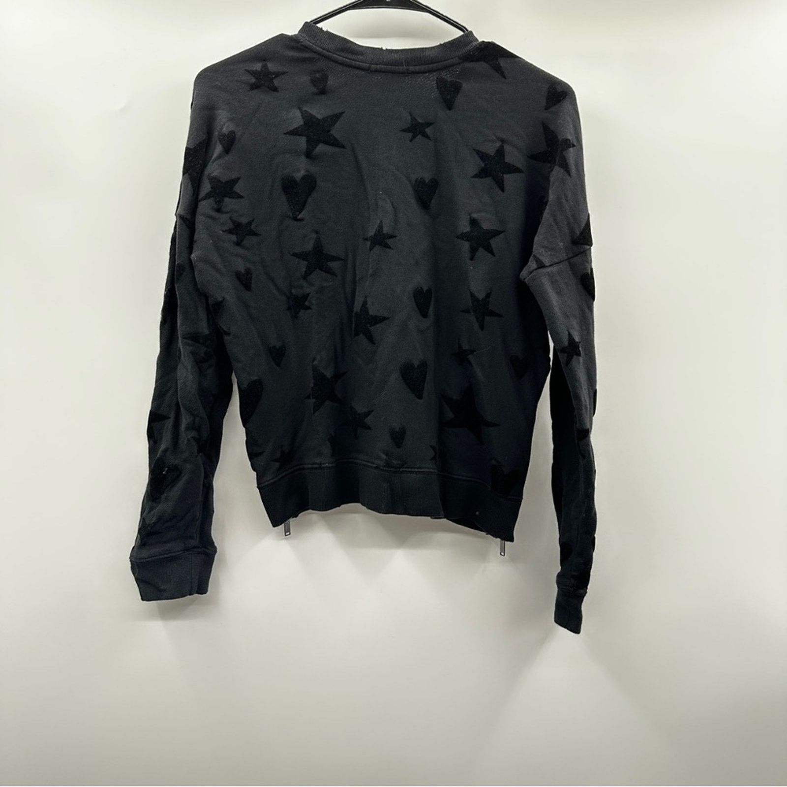 Rails Rails Black Marlo Flocked Hearts Stars Sweater Size S Size S / US 4 / IT 40 - 4 Thumbnail