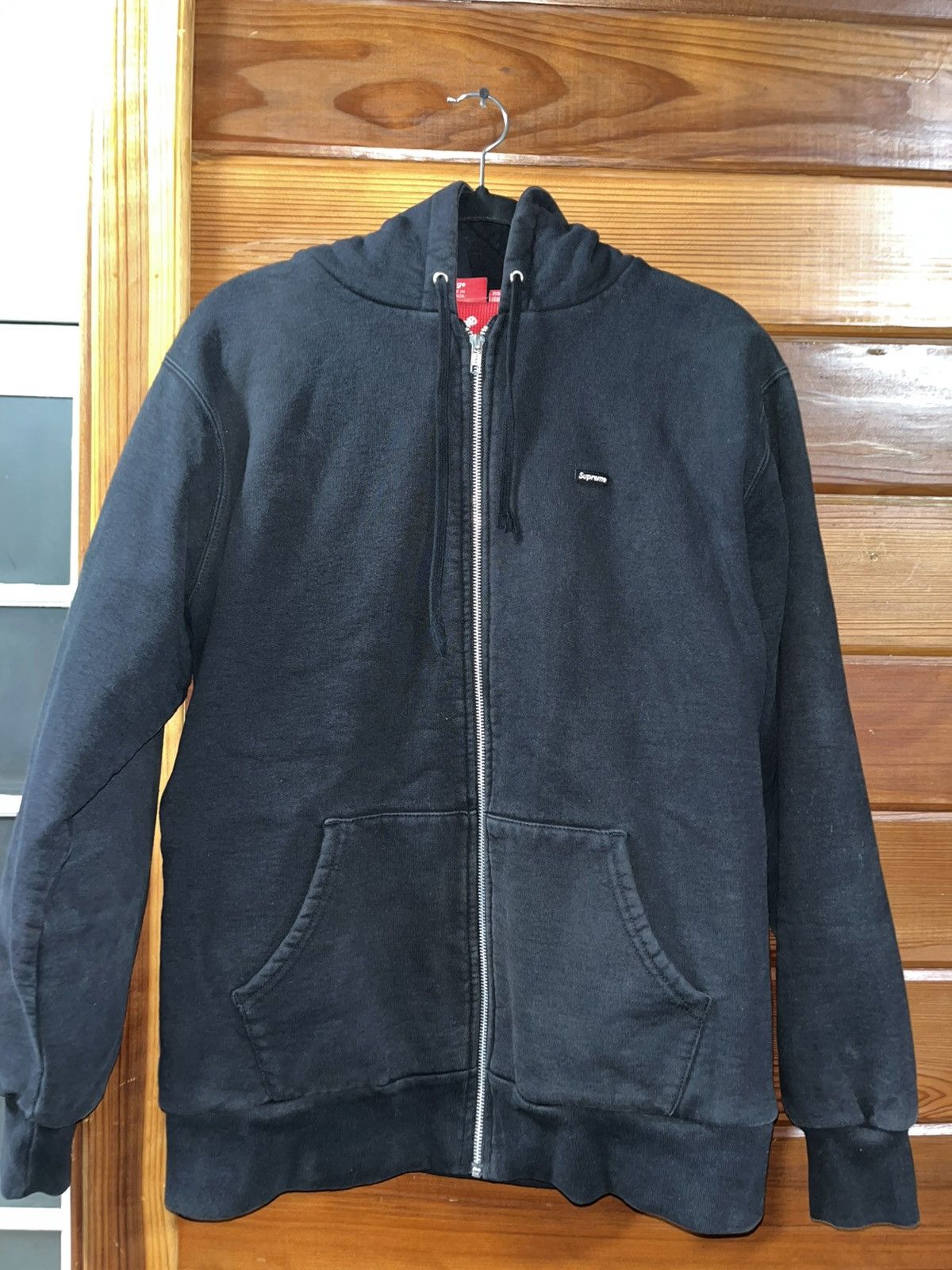 Supreme Black And Red Supreme Thermal Hoodie Size US L / EU 52-54 / 3 - 1 Thumbnail