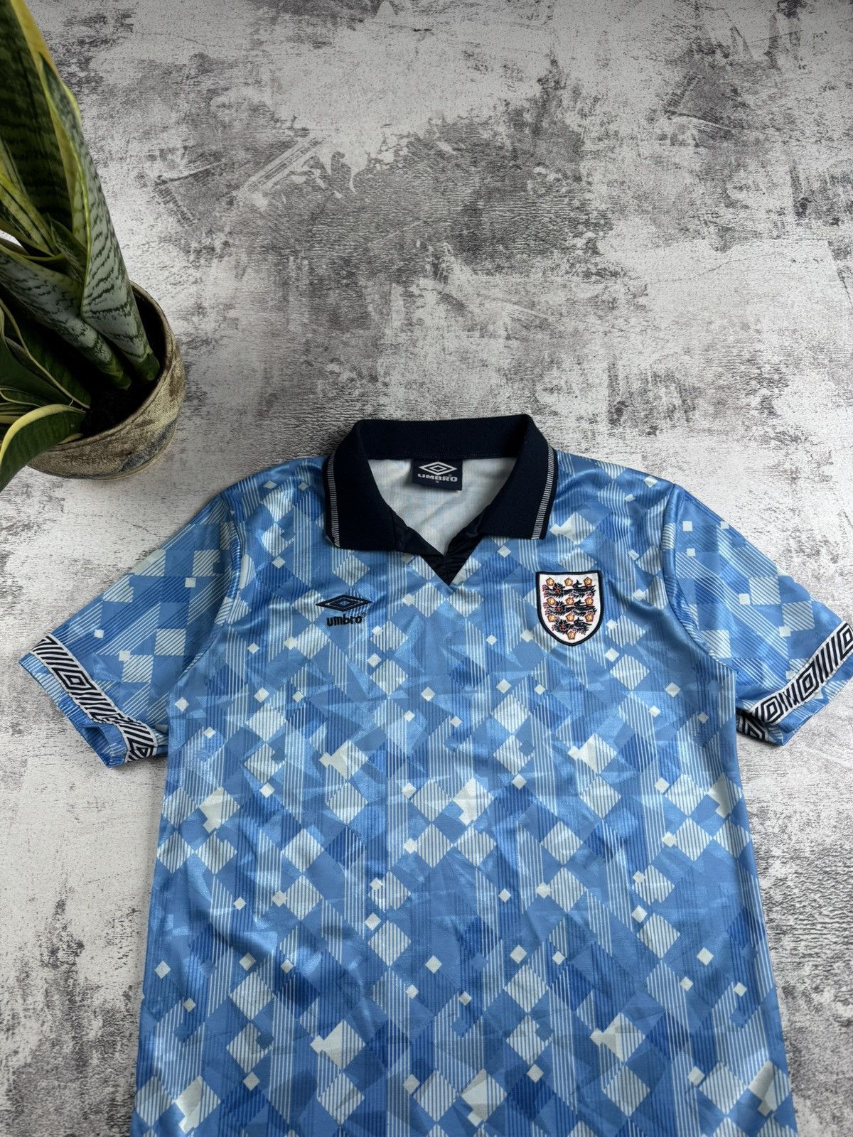 Umbro England 1990 National Vintage Umbro Football Jersey Men’s Small Kit Soccer Shirt Size US S / EU 44-46 / 1 - 5 Thumbnail
