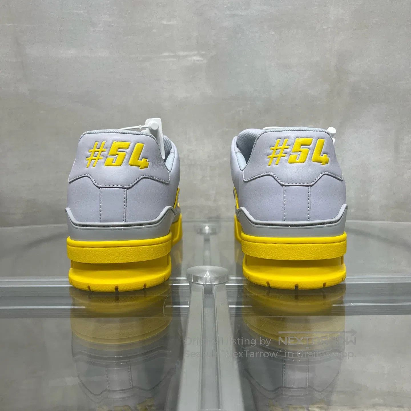 Louis Vuitton Louis Vuitton Trainer 2025 model gray-yellow patterned pla Size US 10 / EU 43 - 6 Thumbnail