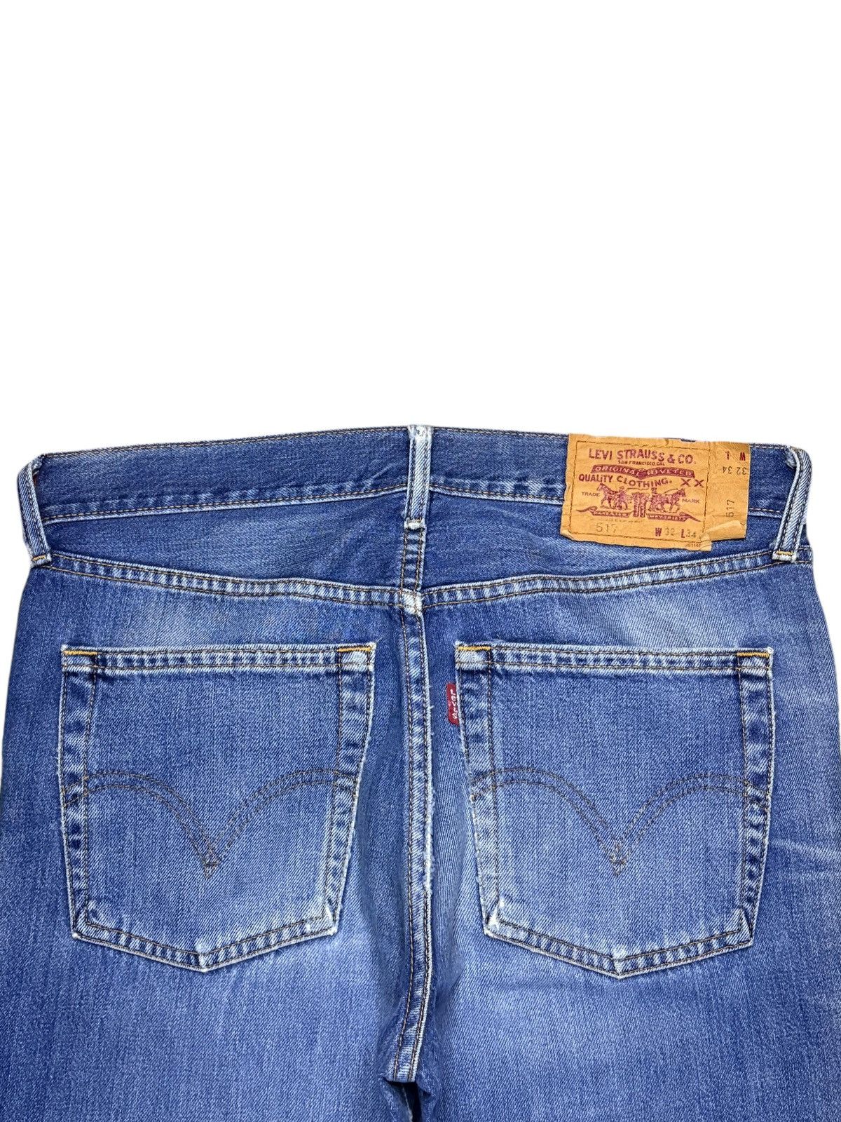 Levi's Vintage 90s Levis 517 Distressed Flare Bootcut Jeans Size US 32 / EU 48 - 8 Thumbnail