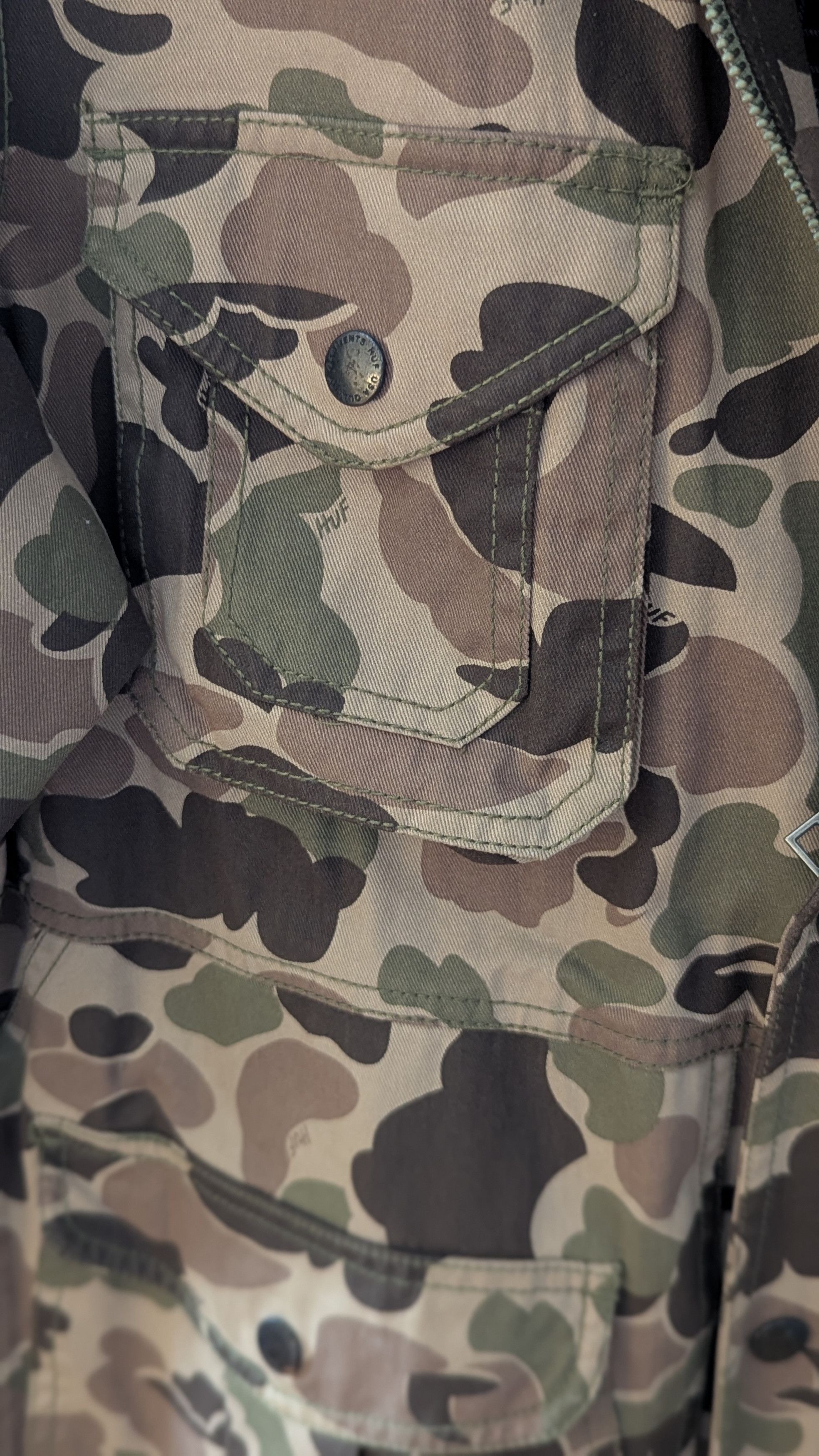 Huf Duck Camo Waxed Parka Size US M / EU 48-50 / 2 - 5 Thumbnail