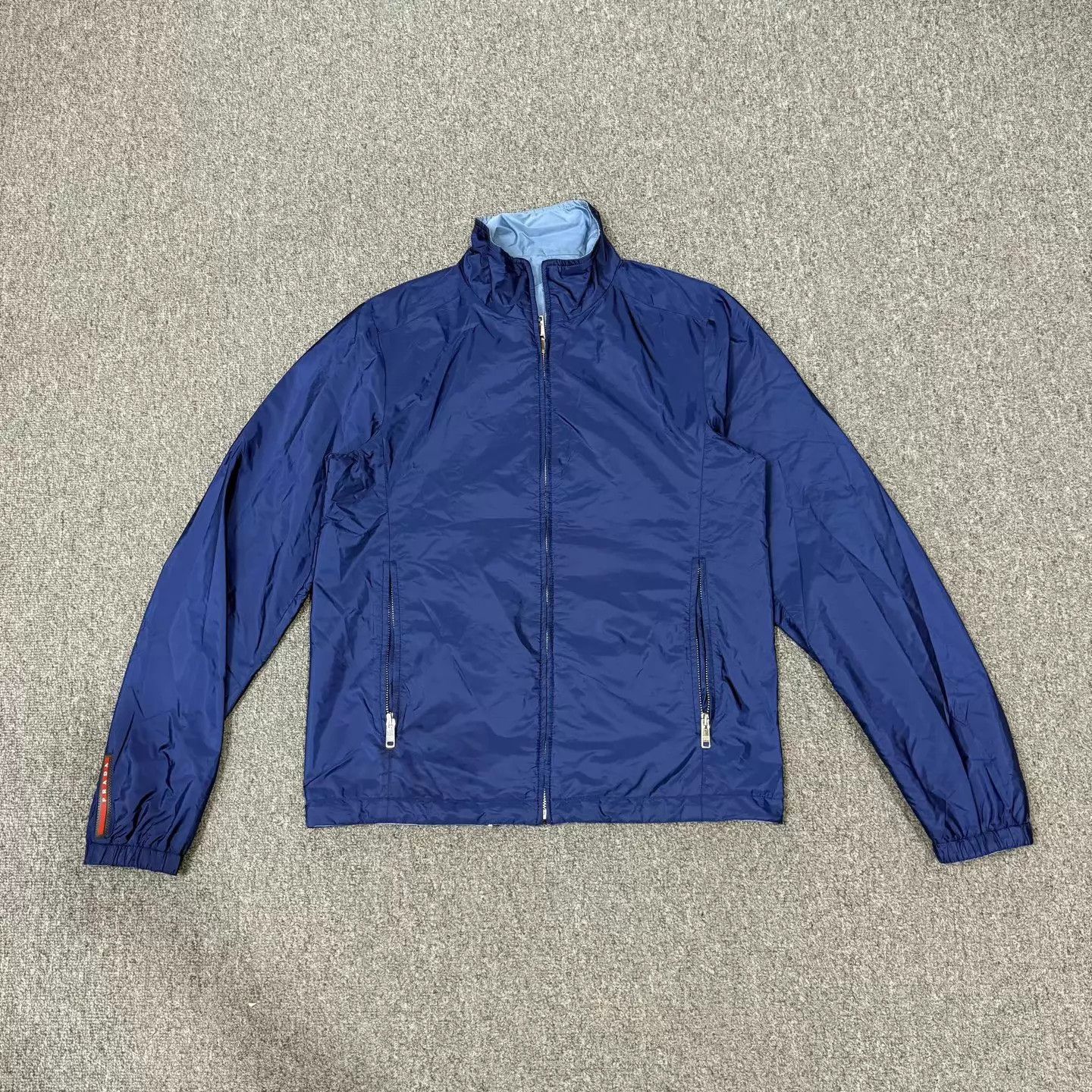 Prada Prada blue 2-sided nylon jacket 46 Size US S / EU 44-46 / 1 - 1 Thumbnail