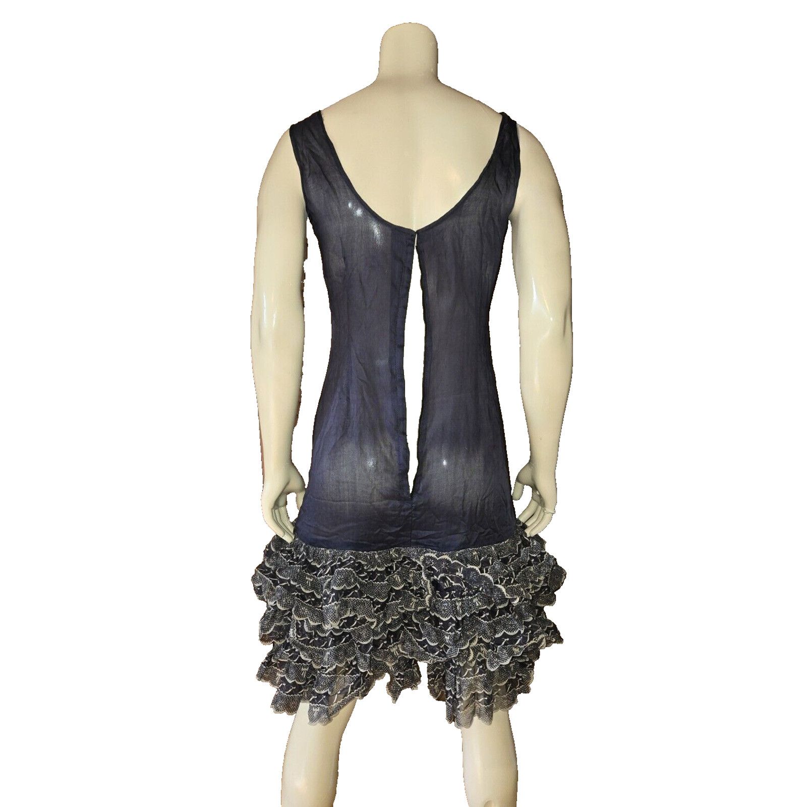 Other Vintage Original Antique Layered Ruffle Tank Flapper Dress S Size S / US 4 / IT 40 - 5 Thumbnail