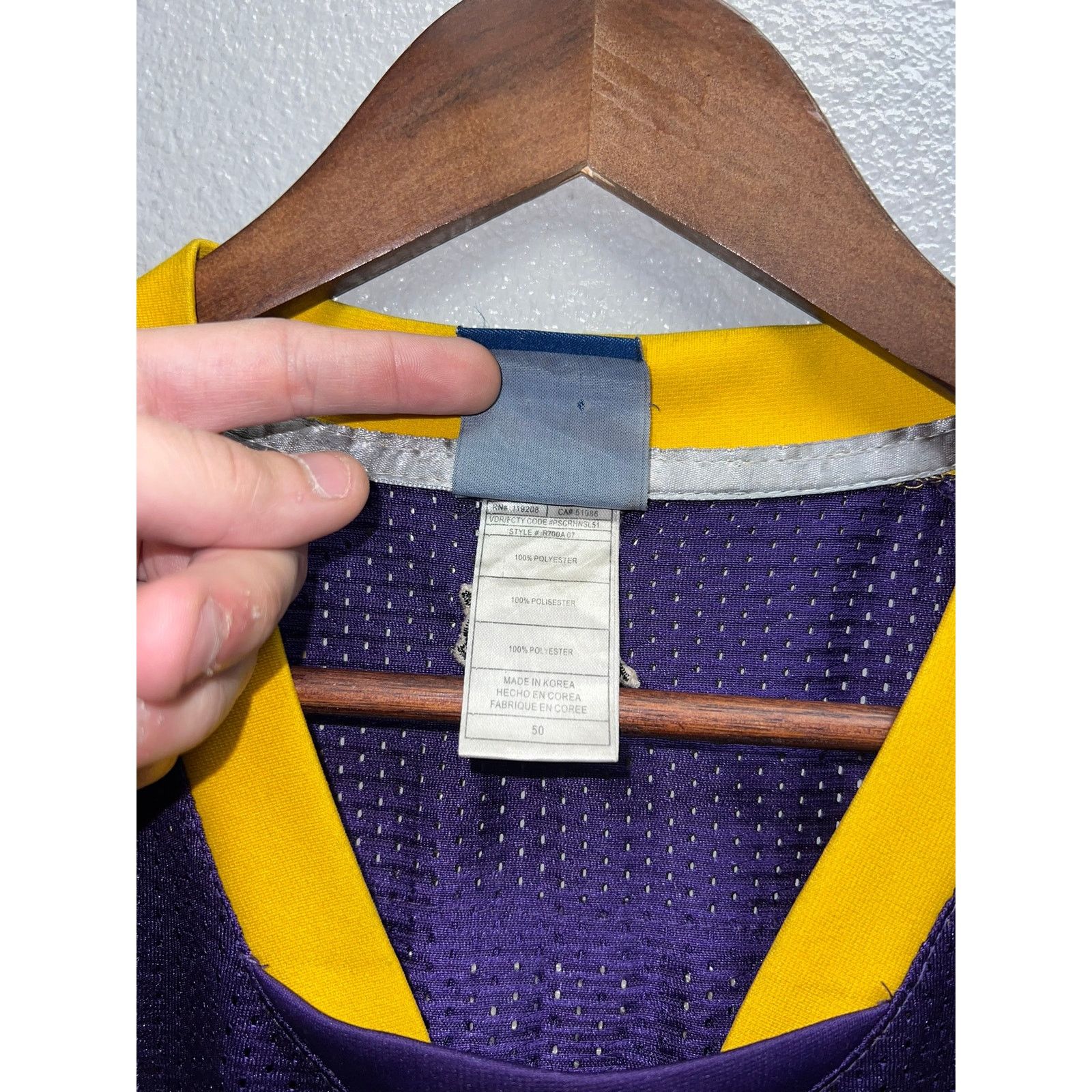 Reebok Vintage Minnesota Vikings Brett Favre On Field Reebok 50 XL Size US XL / EU 56 / 4 - 7 Thumbnail