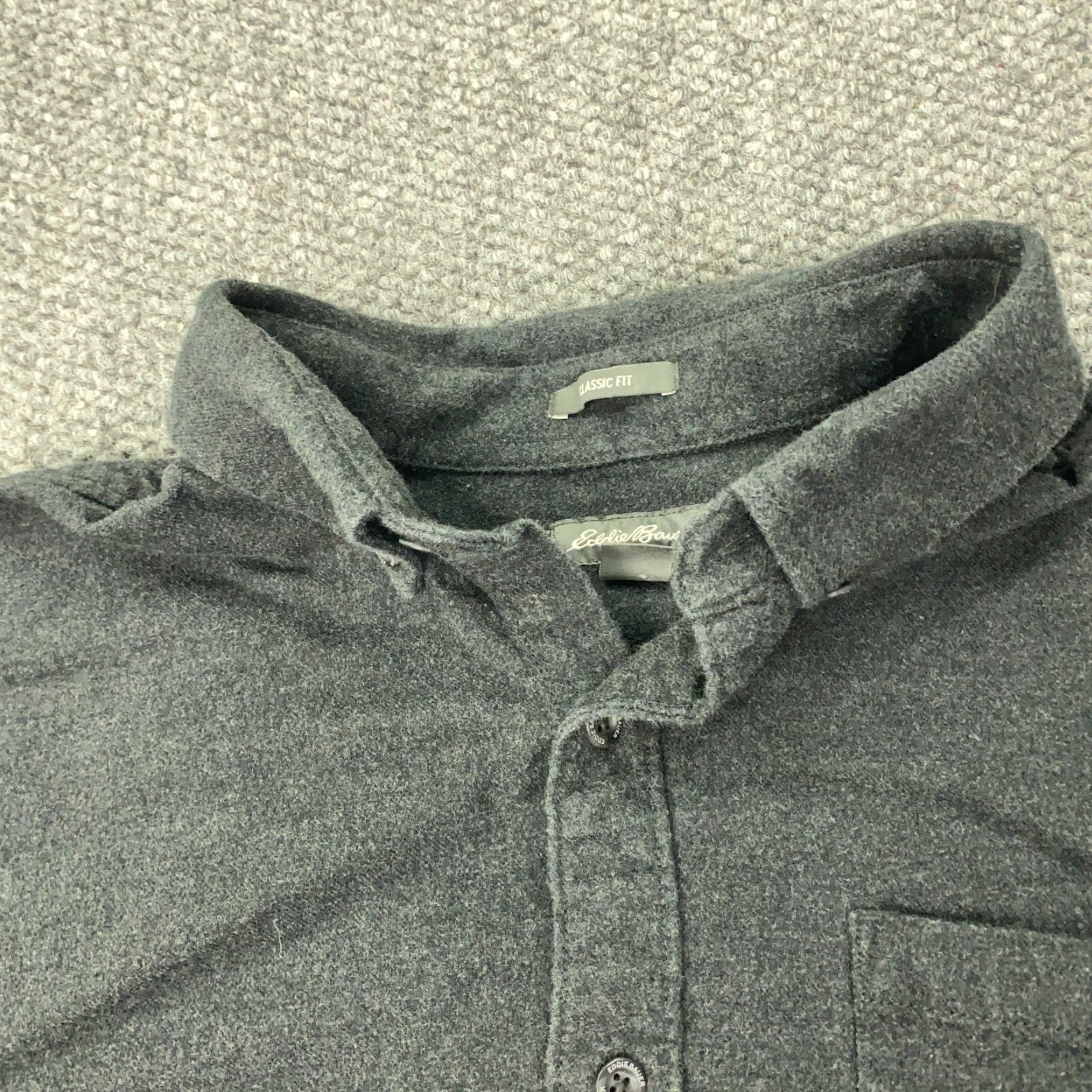 Eddie Bauer VINTAGE Eddie Bauer Flannel Shirt Mens Large Gray Casual Outdoor Classic Fit Button Up Size US L / EU 52-54 / 3 - 3 Thumbnail