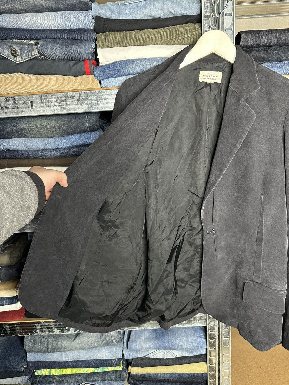 Nili Lotan NILI LOTAN 100% Silk Blazer Jacket Women's Size 8 Size M / US 6-8 / IT 42-44 - 6 Thumbnail