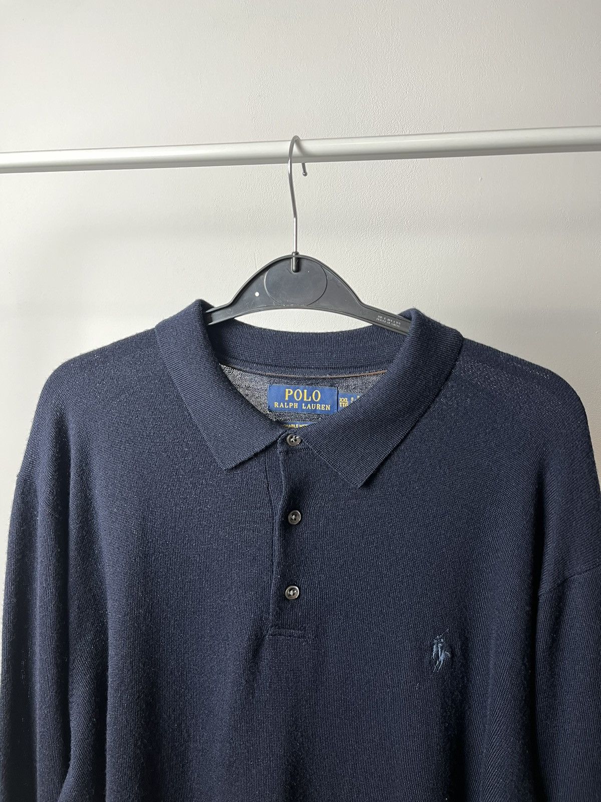 Polo Ralph Lauren × Ralph Lauren Washable Merino Wool Polo Longsleeve Sweater Ralph Lauren Size US XXL / EU 58 / 5 - 3 Thumbnail