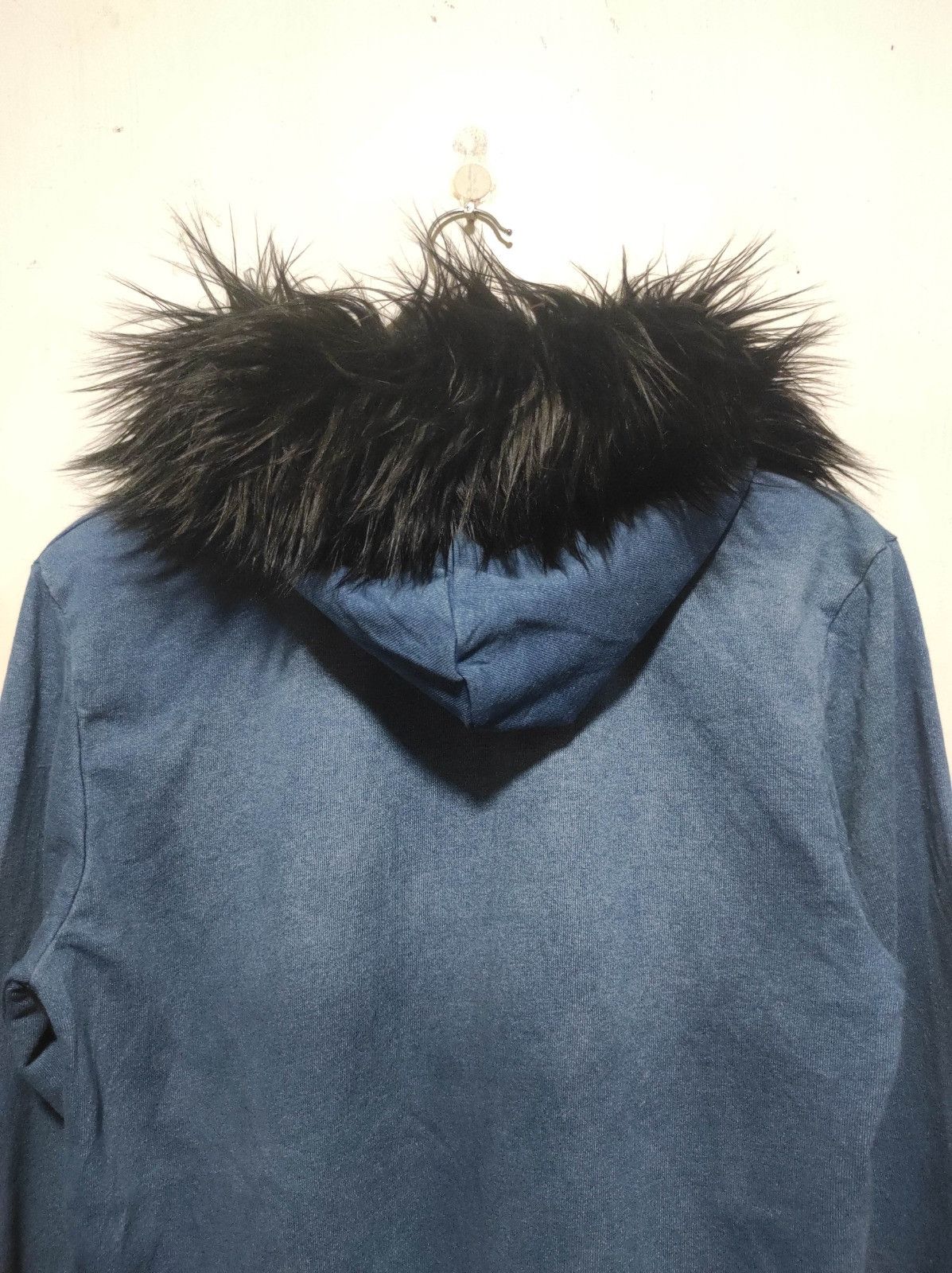 Japanese Brand Growth by Grail denim zip fur hoodie ifsix LGB style Size US L / EU 52-54 / 3 - 11 Thumbnail