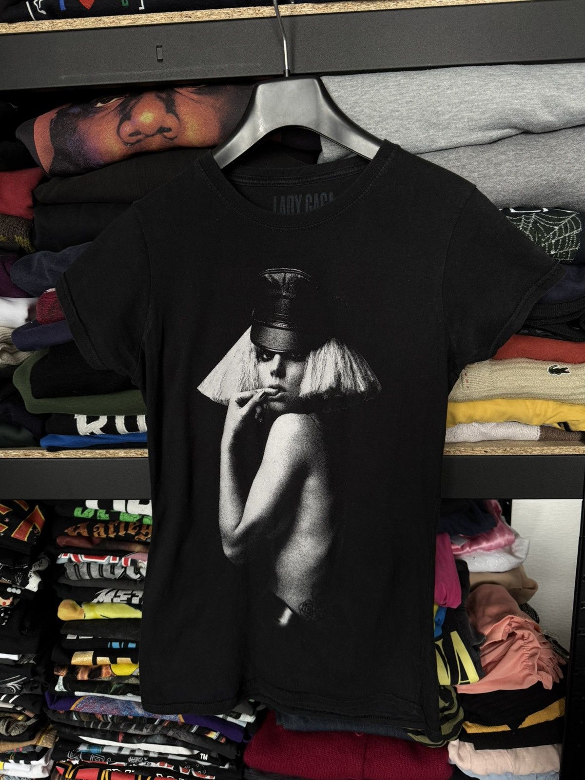 Vintage Lady Gaga big logo tee Music 00s Size XS / US 0-2 / IT 36-38 - 1 Thumbnail