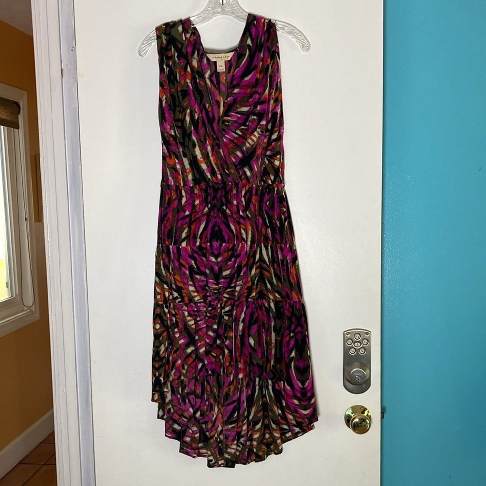 Anthropologie Presley Skye Anthropologie BOHO Silk Dress Size Petite Mediu Size M / US 6-8 / IT 42-44 - 3 Thumbnail