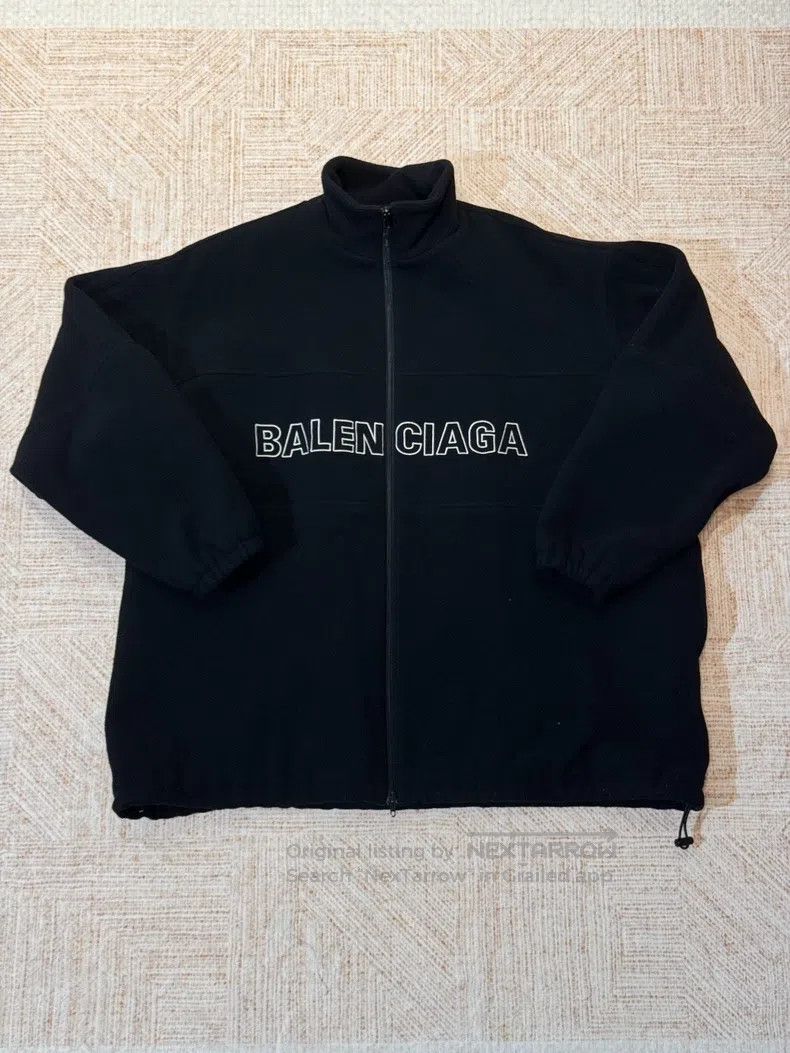 Balenciaga Balenciaga Black Wool Logo Cotton Jacket - Size 44 Size US S / EU 44-46 / 1 - 1 Thumbnail