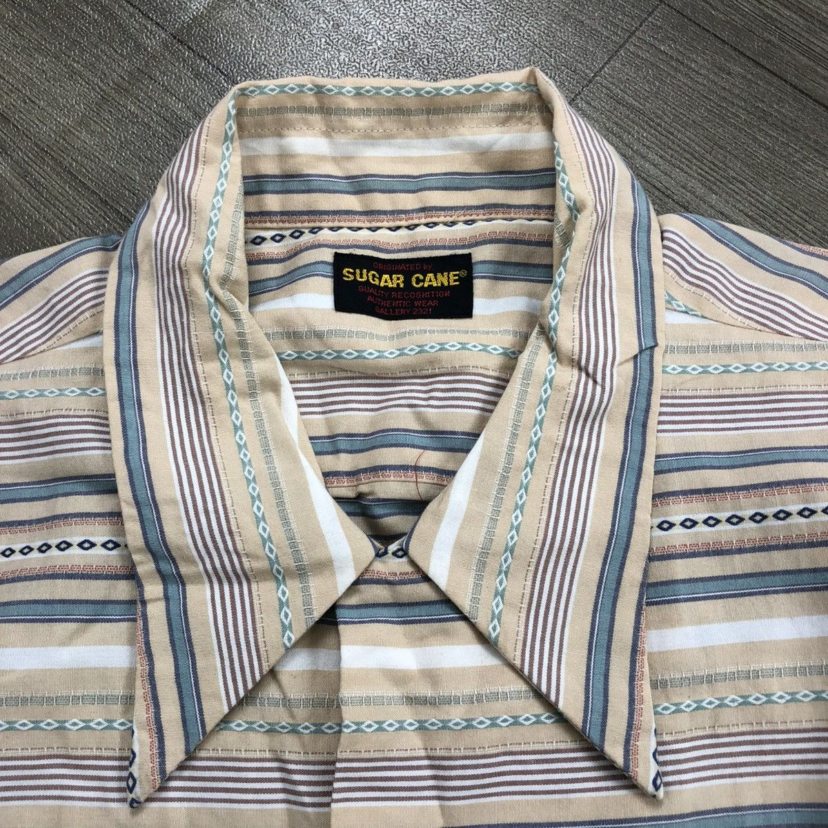 Sugar Cane Vintage Sugar Cane Navajo Striped Work Shirt Toyo Enterprise Size US M / EU 48-50 / 2 - 7 Thumbnail