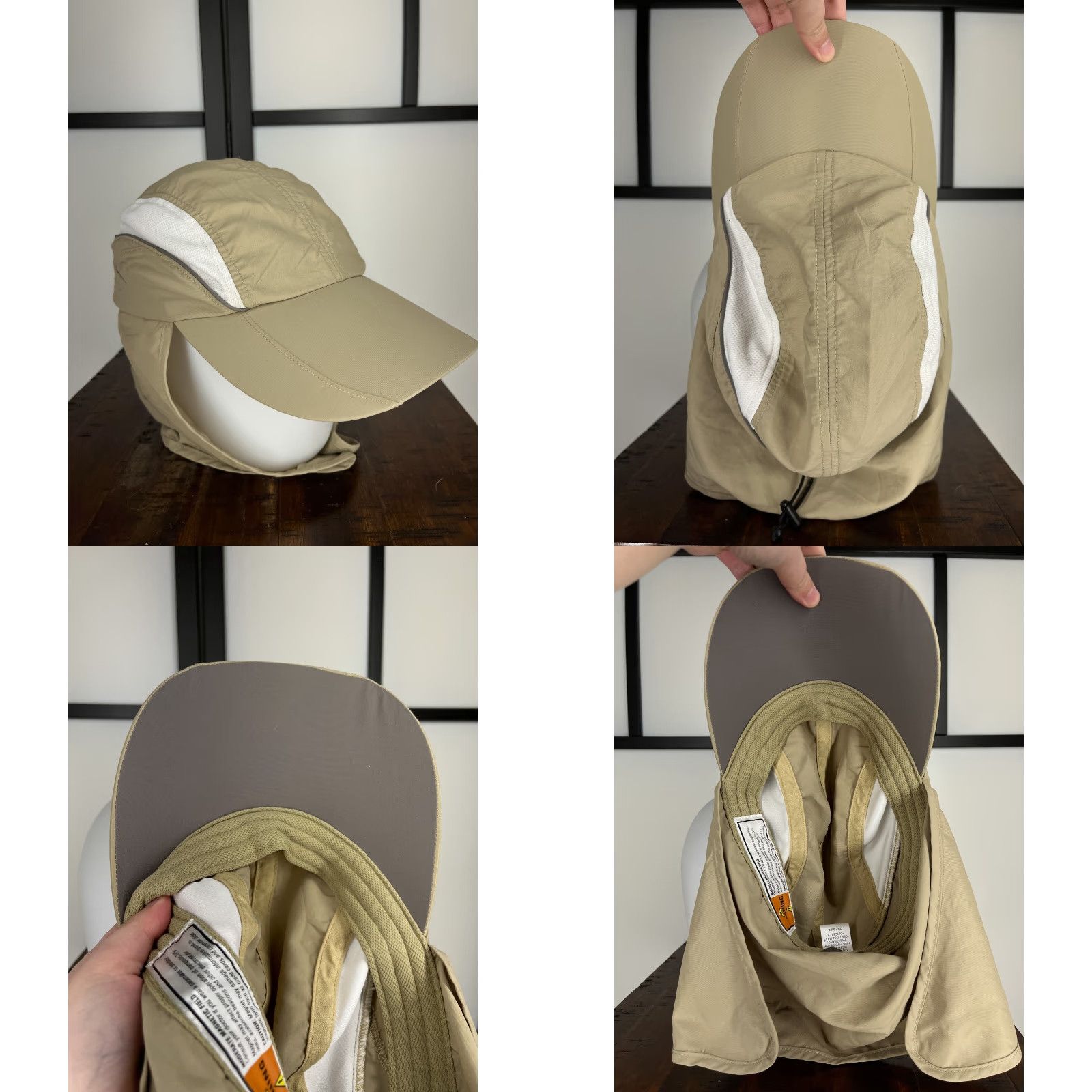 Outdoor Research Outdoor Research Hat Cap Fitted One Size Beige Nylon Polyester Sun Hat Adult Unisex Womens Mens Fish Outdoor Lightweight UV Waterproof 8x6x4 Box? Size ONE SIZE - 8 Thumbnail