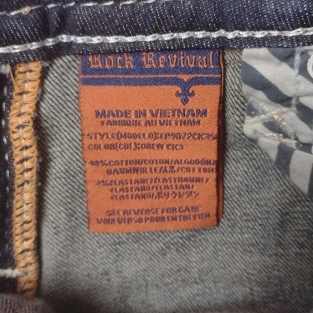 Rock Revival ROCK revival distressed drew cuffed skinny jeans size 26 Size 26" / US 2 / IT 38 - 5 Thumbnail