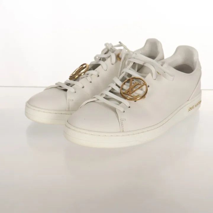 Louis Vuitton Louis Vuitton Frontrow White Leather Low-Top Sneakers 0079 Size US 6 / IT 36 - 1 Thumbnail