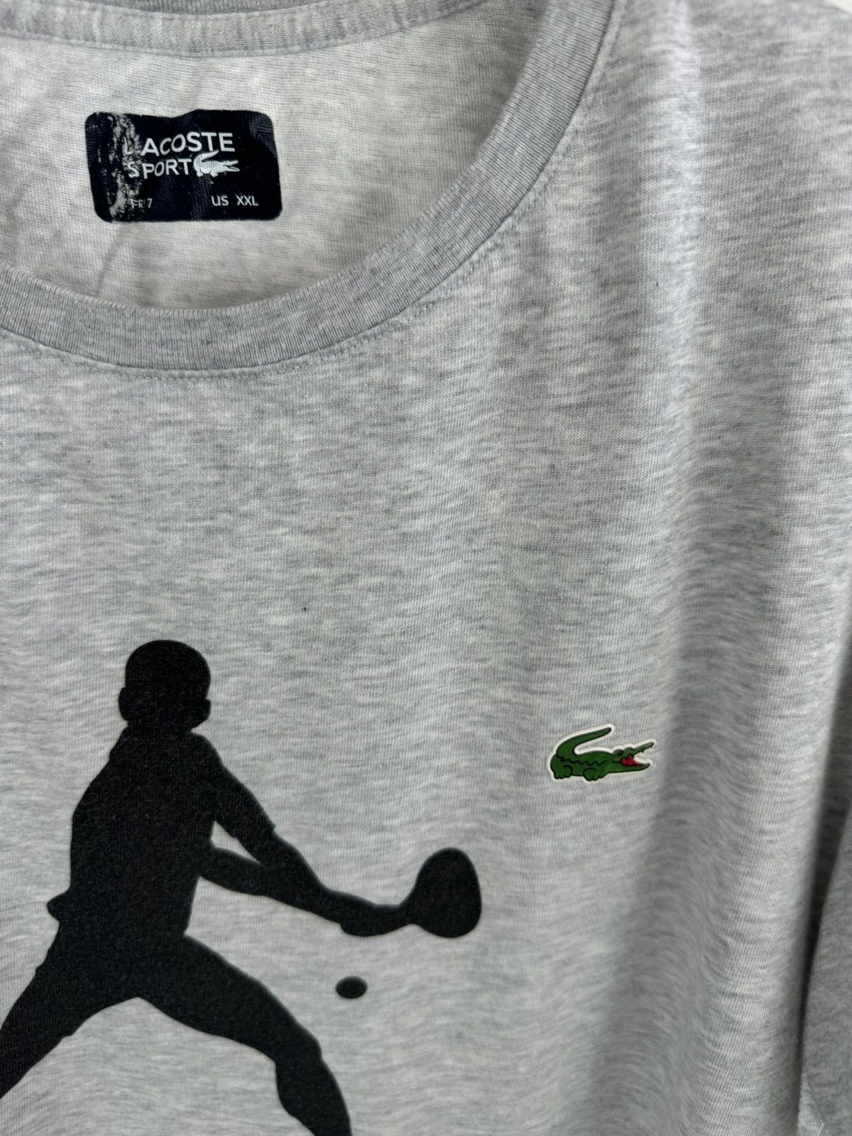 Lacoste Lacoste Novak Djokovic Big Logo Tee Size US XXL / EU 58 / 5 - 4 Thumbnail