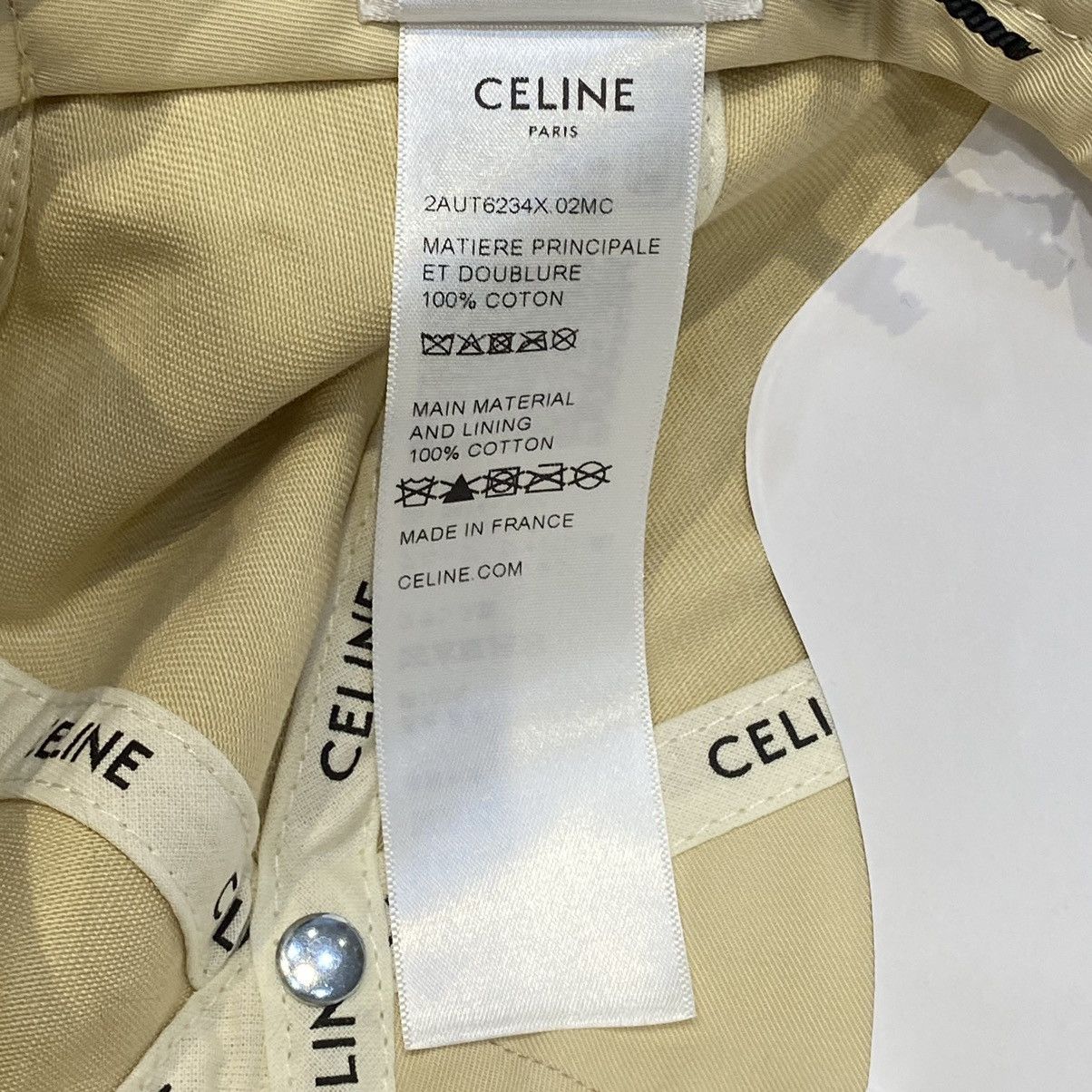 Celine CELINE Triomphe Baseball Cap In Cotton Size ONE SIZE - 7 Thumbnail
