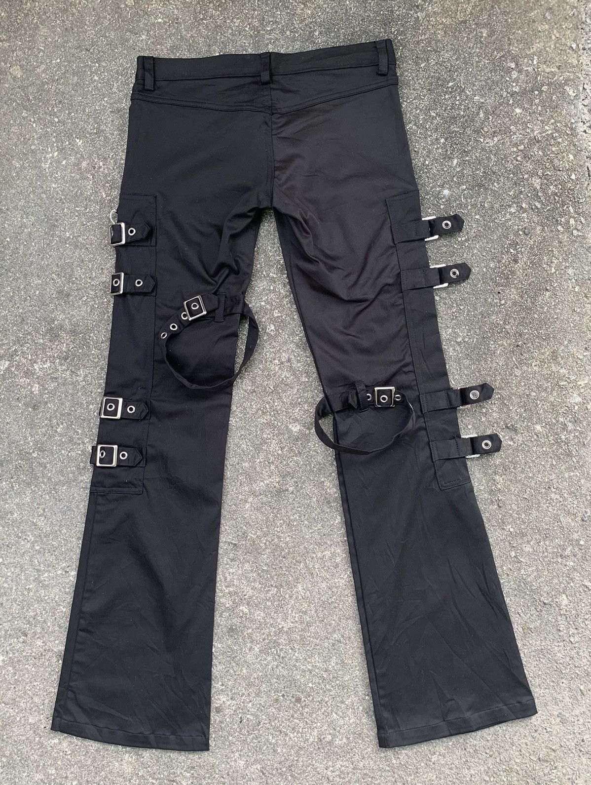 If Six Was Nine Bondage Gothic Punk Unisex Unbrand Flare Pant Made In Japan Size US 28 / EU 44 - 6 Thumbnail