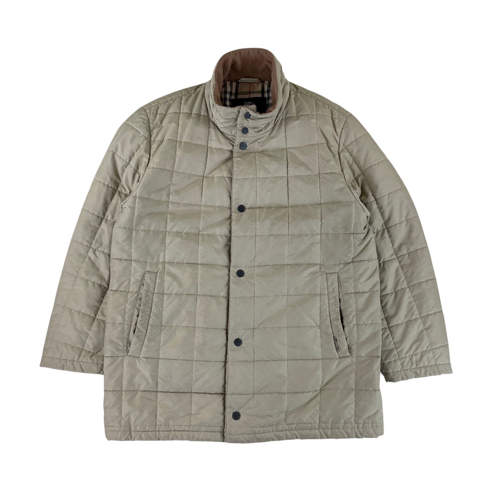 Burberry Vintage Burberry Quilted long Jacket Beige Novacheck Large Size US L / EU 52-54 / 3 - 2 Thumbnail