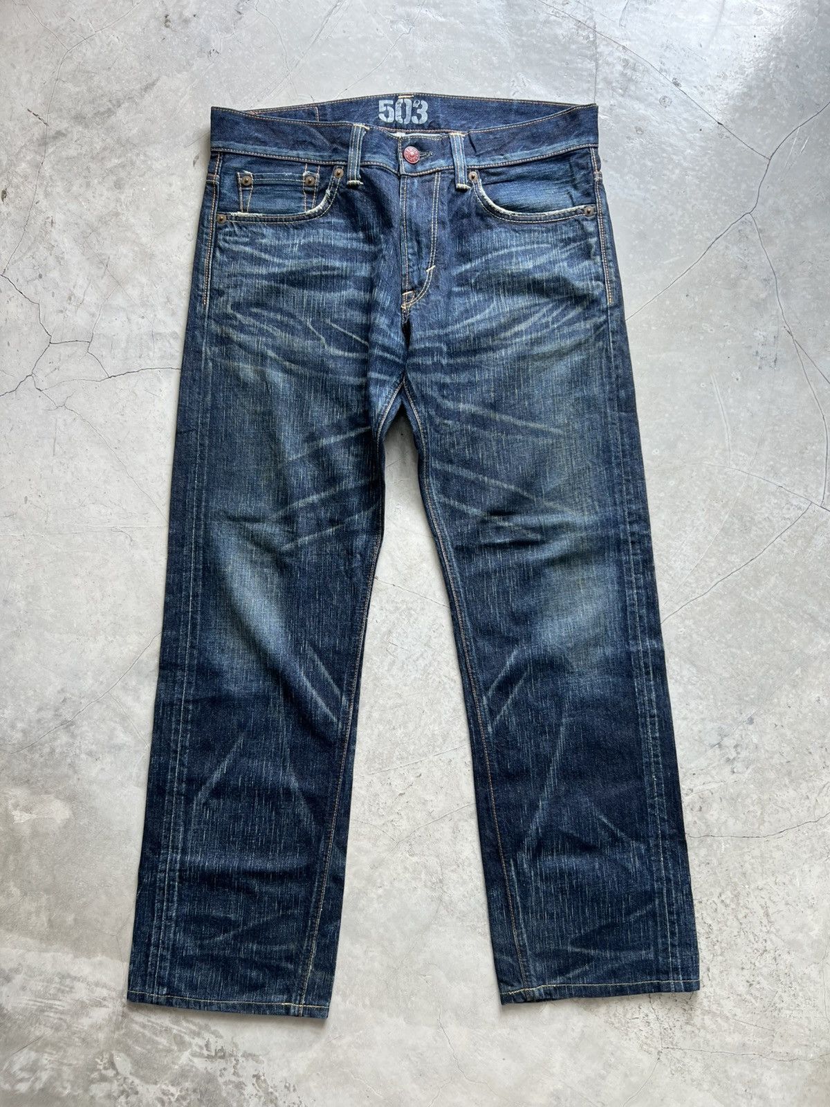 Edwin Edwin Blue Trip Tag size 34 Actual 36x32 Size US 34 / EU 50 - 1 Thumbnail