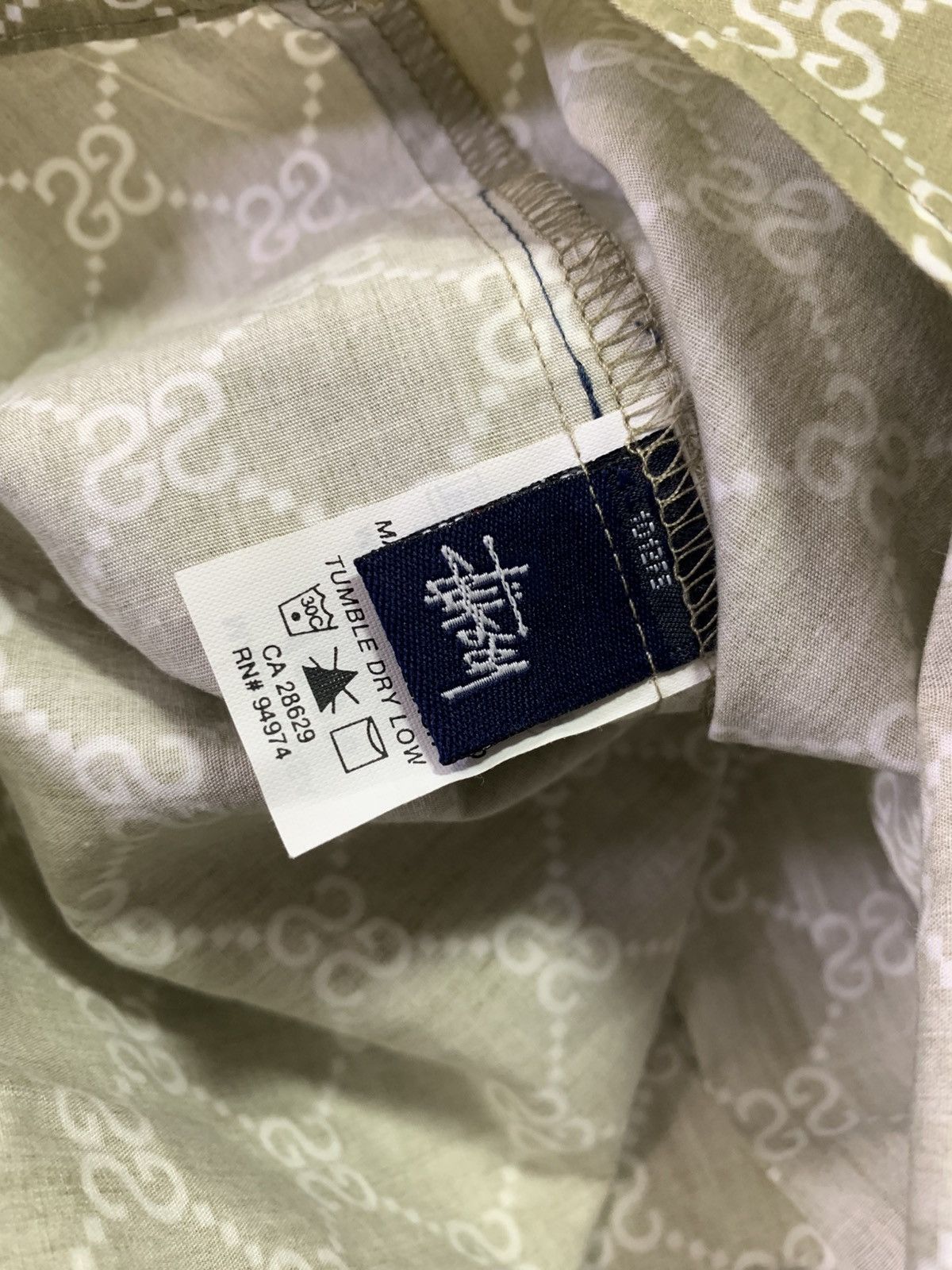 Stussy Vintage Rare Stussy Gucci Monogram Shirts Size US L / EU 52-54 / 3 - 6 Thumbnail
