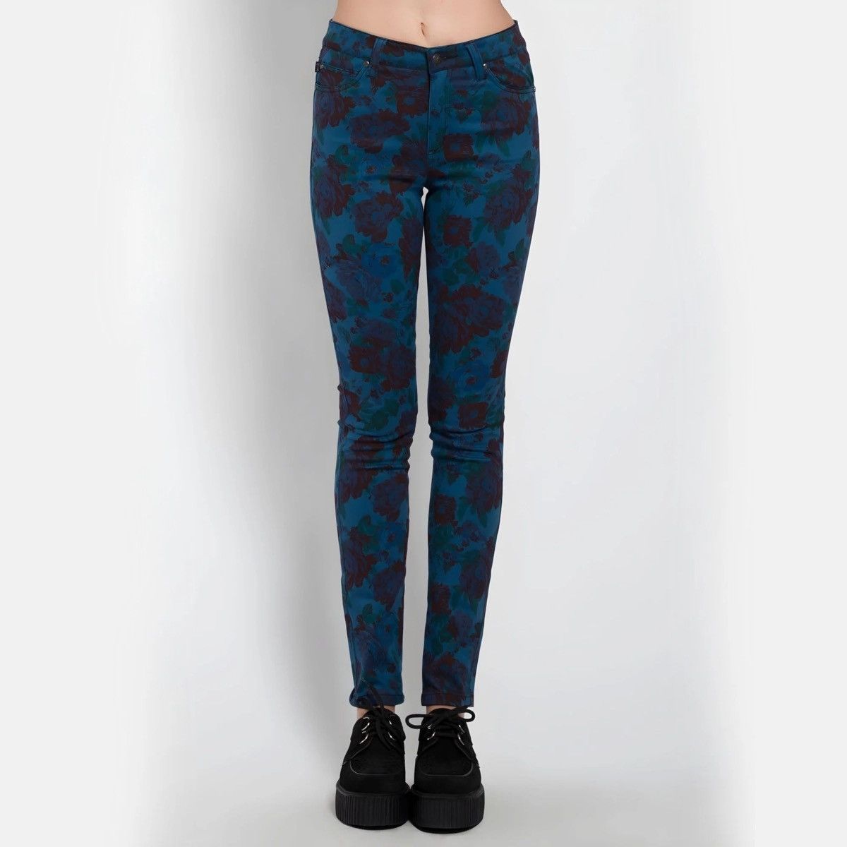 Tripp NYC Tripp NYC Archive Floral Skinny Pants Skull Rivet Punk Goth Size 27" / US 4 / IT 40 - 1 Thumbnail