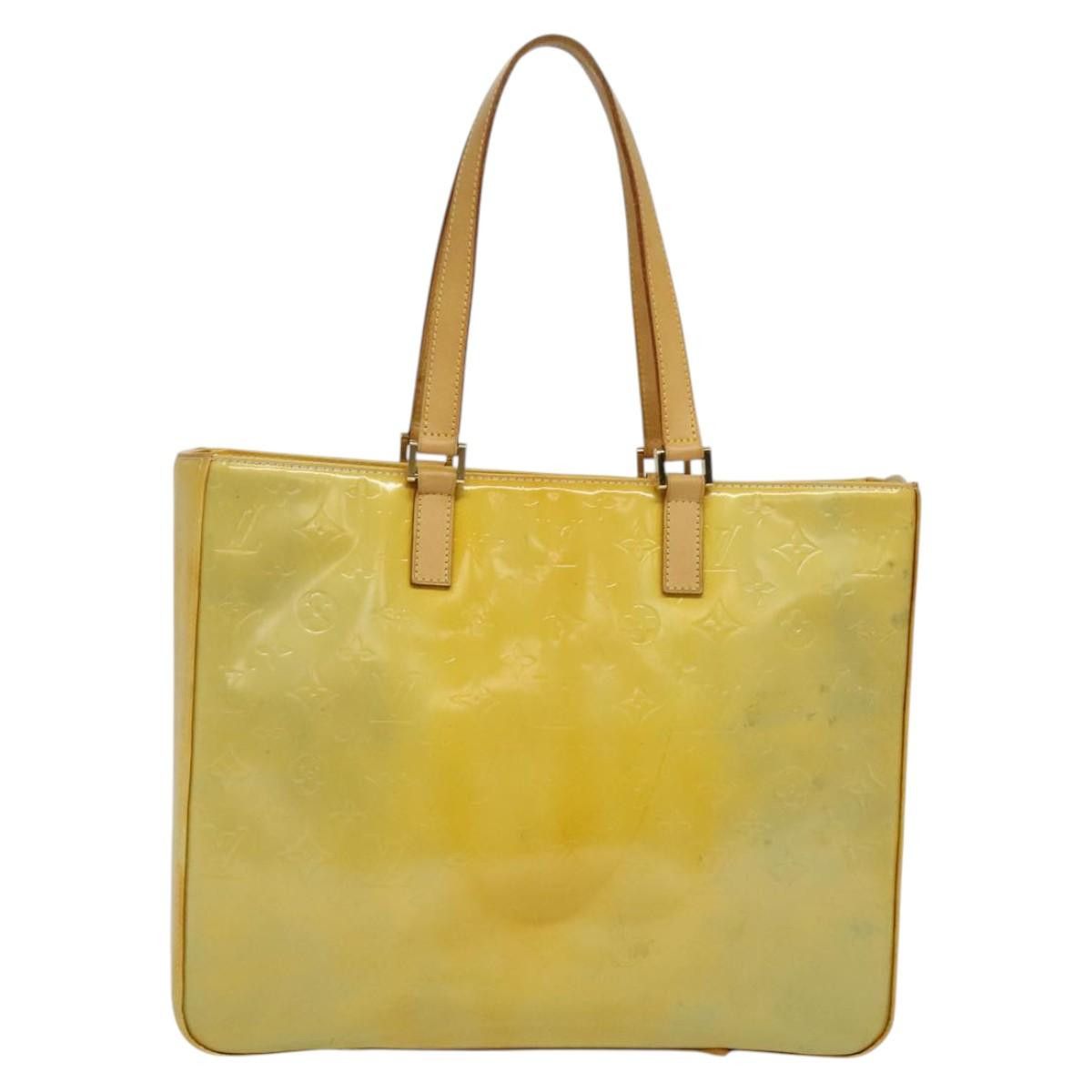 Louis Vuitton LOUIS VUITTON Monogram Vernis Columbus Tote Bag Gris M91028 Size ONE SIZE - 2 Thumbnail