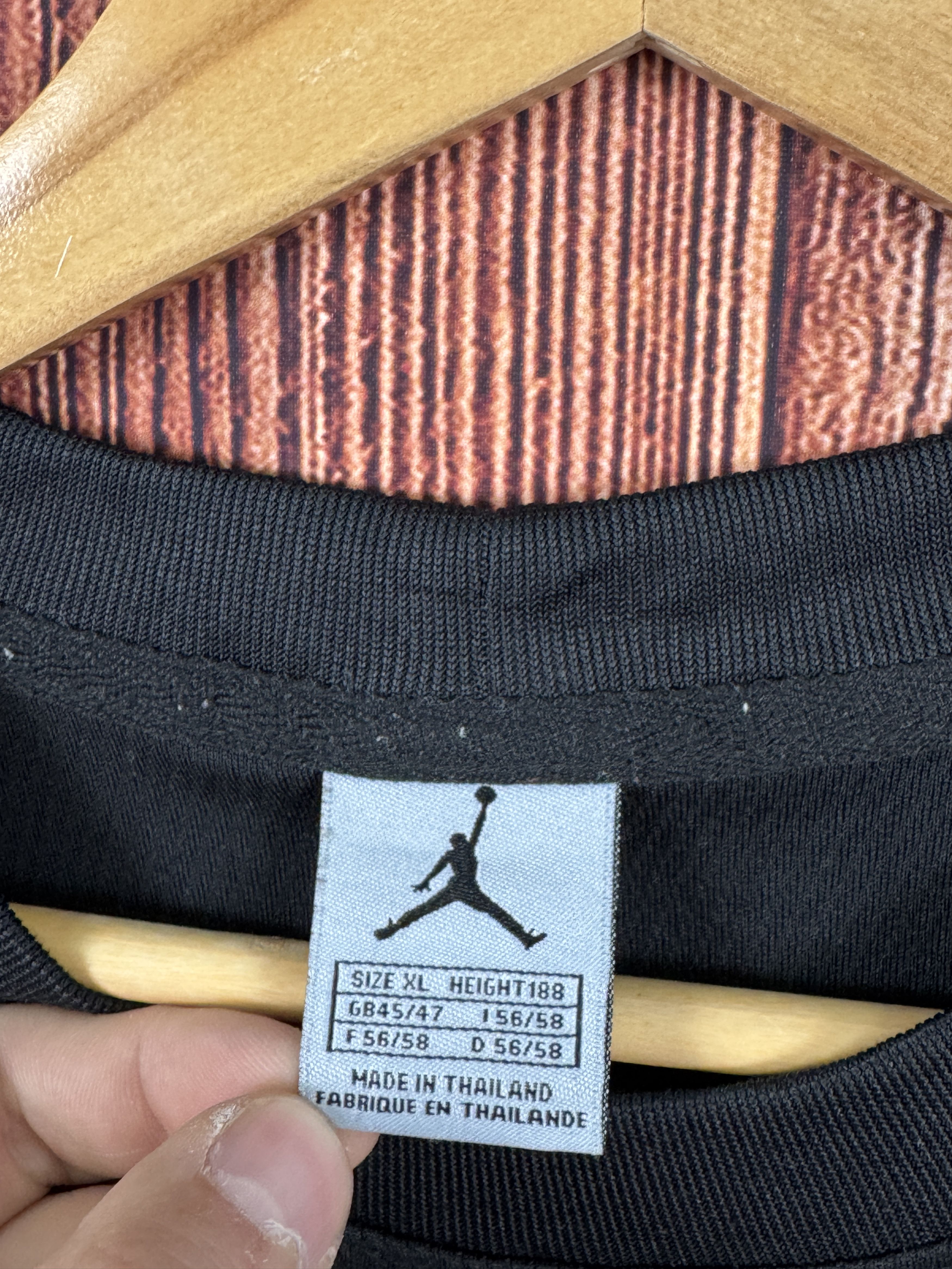 Jordan Brand Vintage JORDAN Basketball Black jersey Size US XL / EU 56 / 4 - 6 Thumbnail