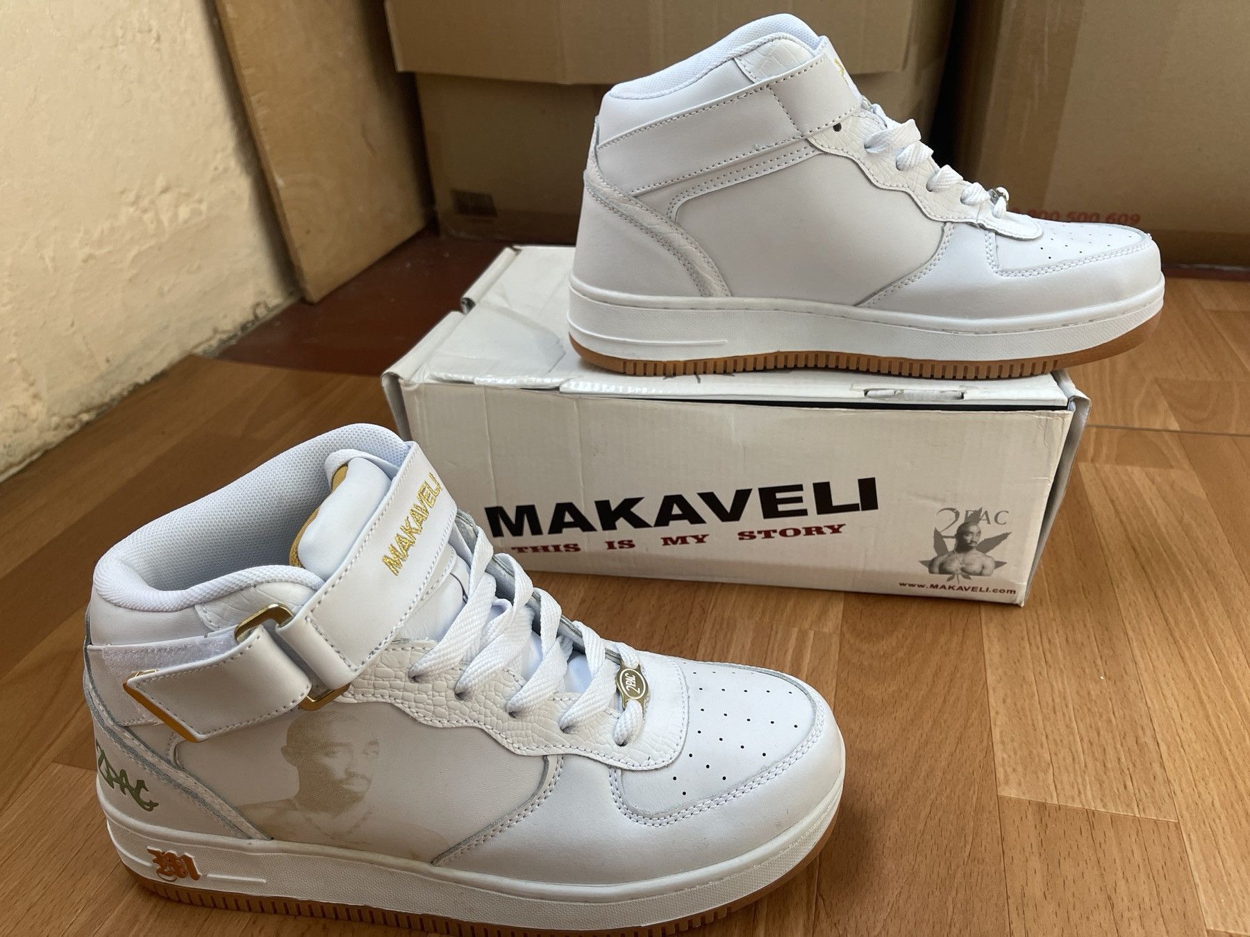 Makaveli MAKAVELI Branded sneakers, 2Pac shoes, Hi Top vintage US 9 Size US 9 / EU 42 - 2 Thumbnail