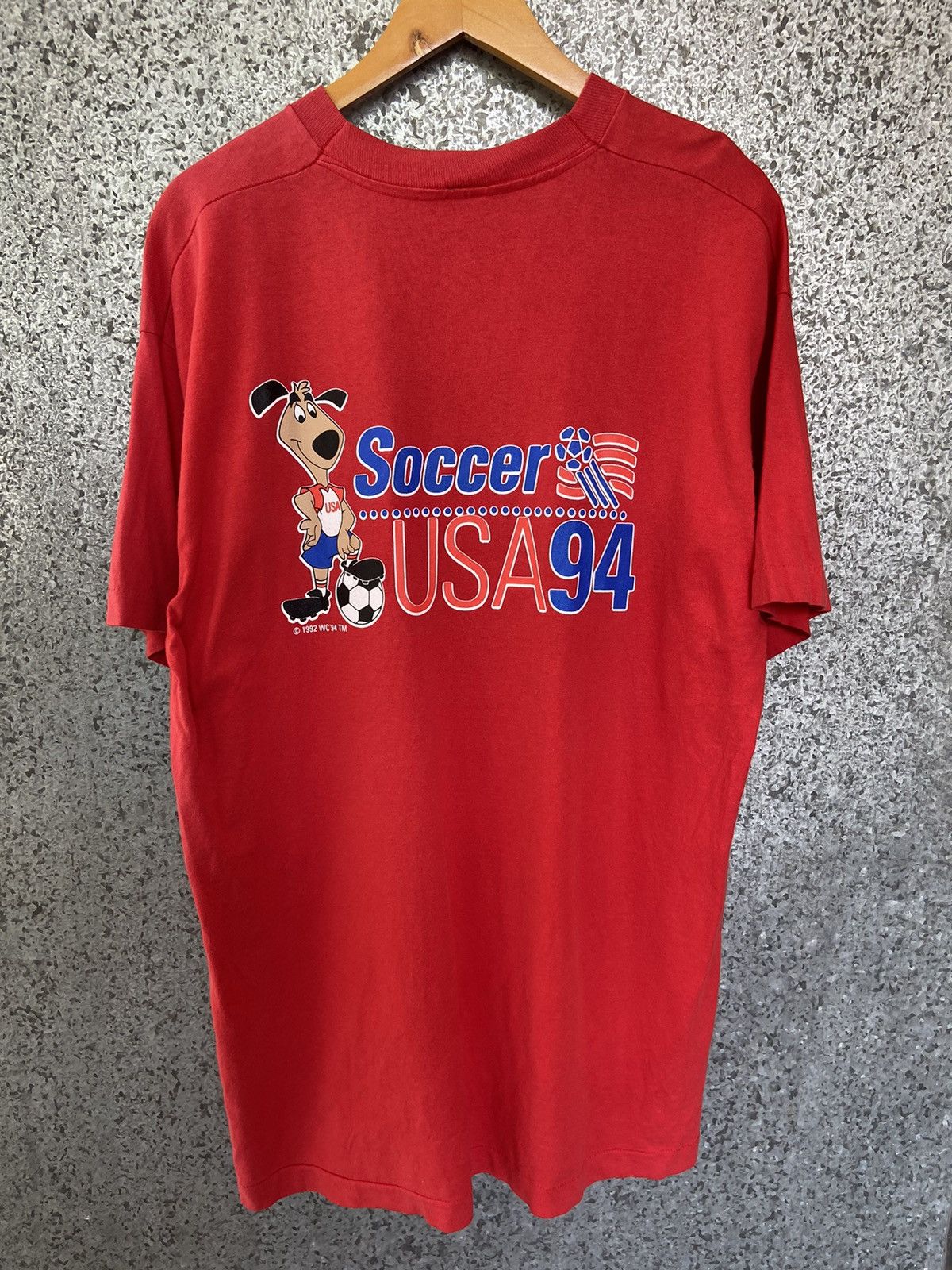 Vintage 🔥 Vintage 90s Vtg World cup t shirt soccer USA 1994 Size US XL / EU 56 / 4 - 1 Thumbnail