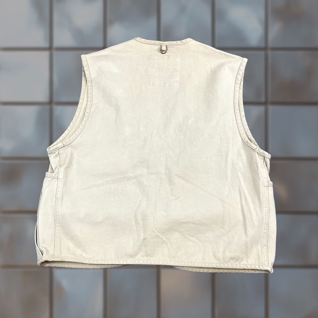 Levi's VINTAGE Levi's Jacket Vest Mens Small Beige 70s Italy Made Full Zip Pockets Logo Canvas Cotton Size US S / EU 44-46 / 1 - 1 Thumbnail