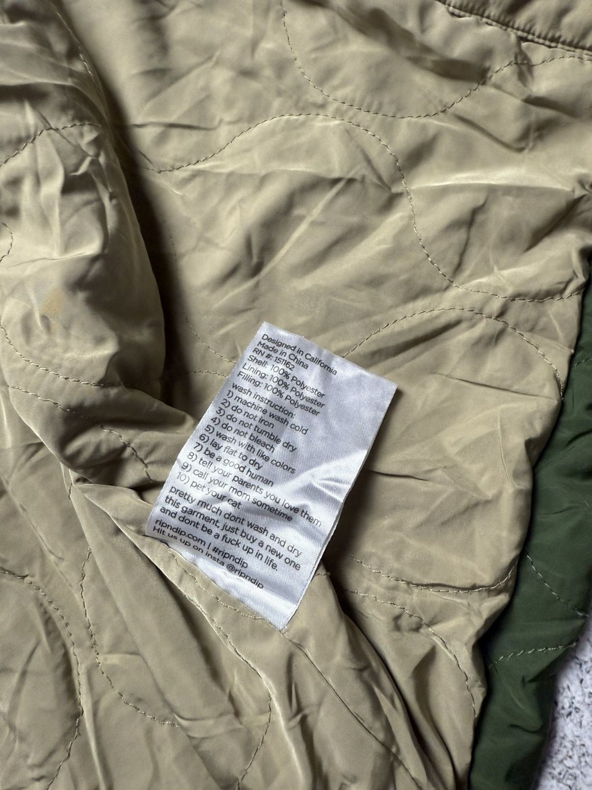 RIPNDIP Ripndip Quilted Jacket Skate Rap Style Street Coat Y2k Size US S / EU 44-46 / 1 - 15 Thumbnail