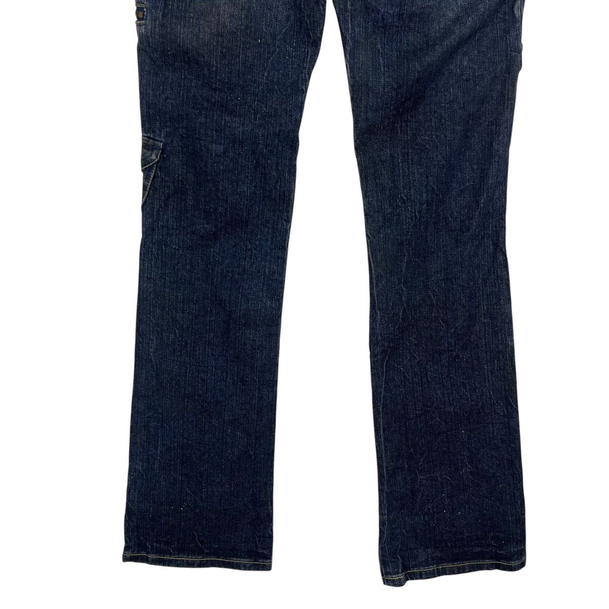 Japanese Brand Vintage Akdmks Tactical Rare Design Flare Denim Jeans Size 29" - 10 Thumbnail