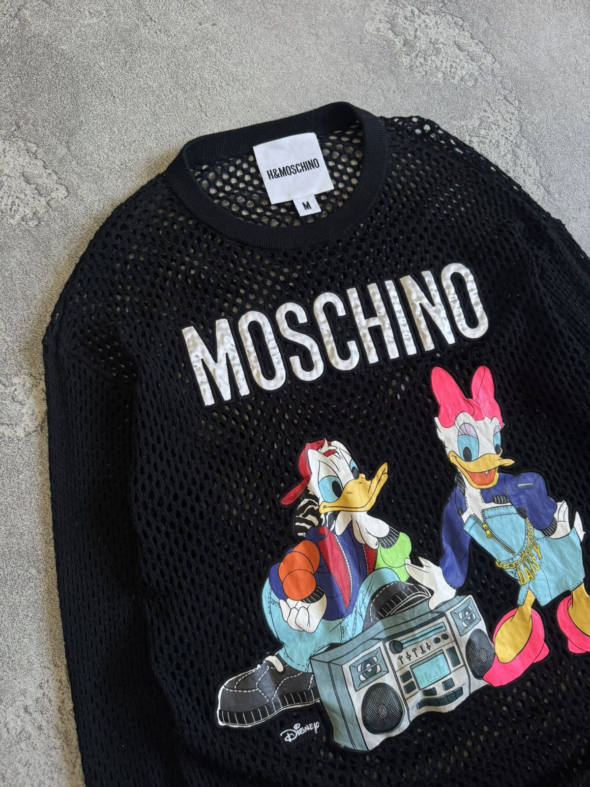 Moschino Moschino H&M Disney mesh long dress 👗 long sleeve retro Size M / US 6-8 / IT 42-44 - 2 Thumbnail