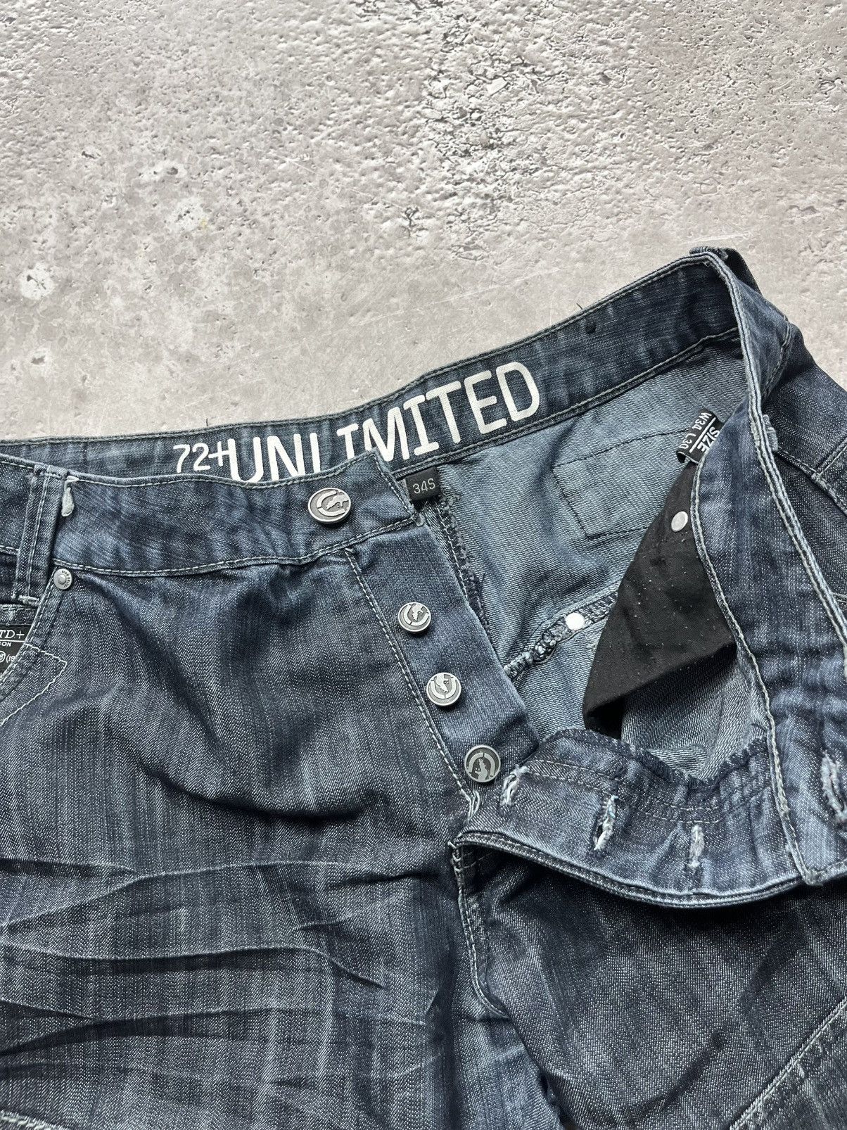 Ecko Unltd. Ecko Unlimited Y2K Cargo Jeans W34 L30 Buckle Strap Baggy Size US 34 / EU 50 - 14 Thumbnail