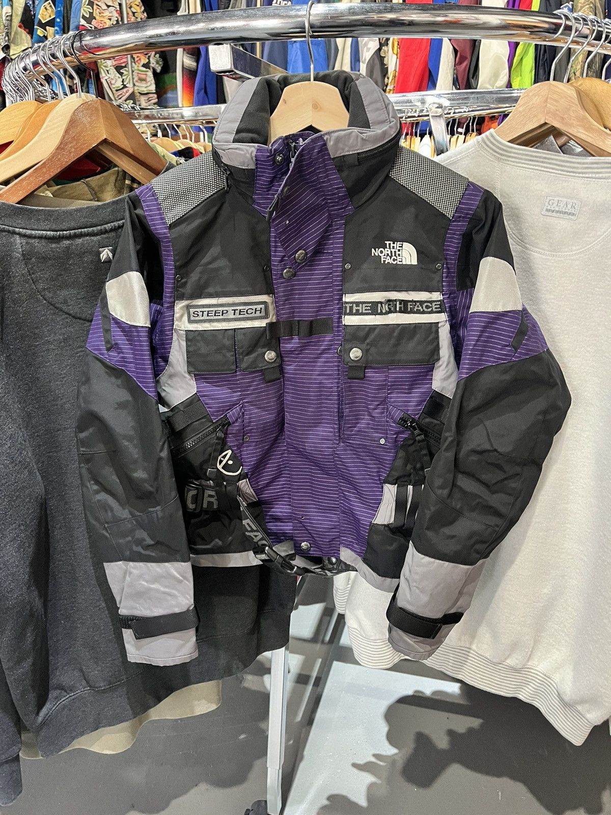 Vintage Vintage The North Face Steep Tech Purple Black Ski Jacket XS Grailed