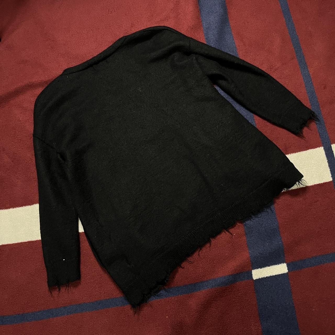 Nation LTD NATION LTD Black Bohemian Open Front Cardigan Alpaca blend Size M / US 6-8 / IT 42-44 - 4 Thumbnail