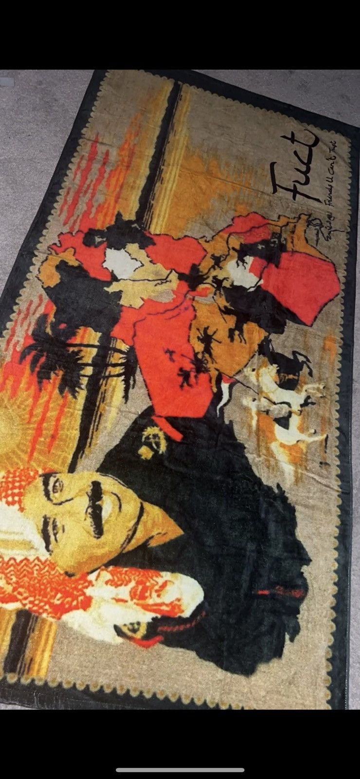 FUCT FUCT Saddam Hussein Iraq Beach Towel Size ONE SIZE - 1 Thumbnail