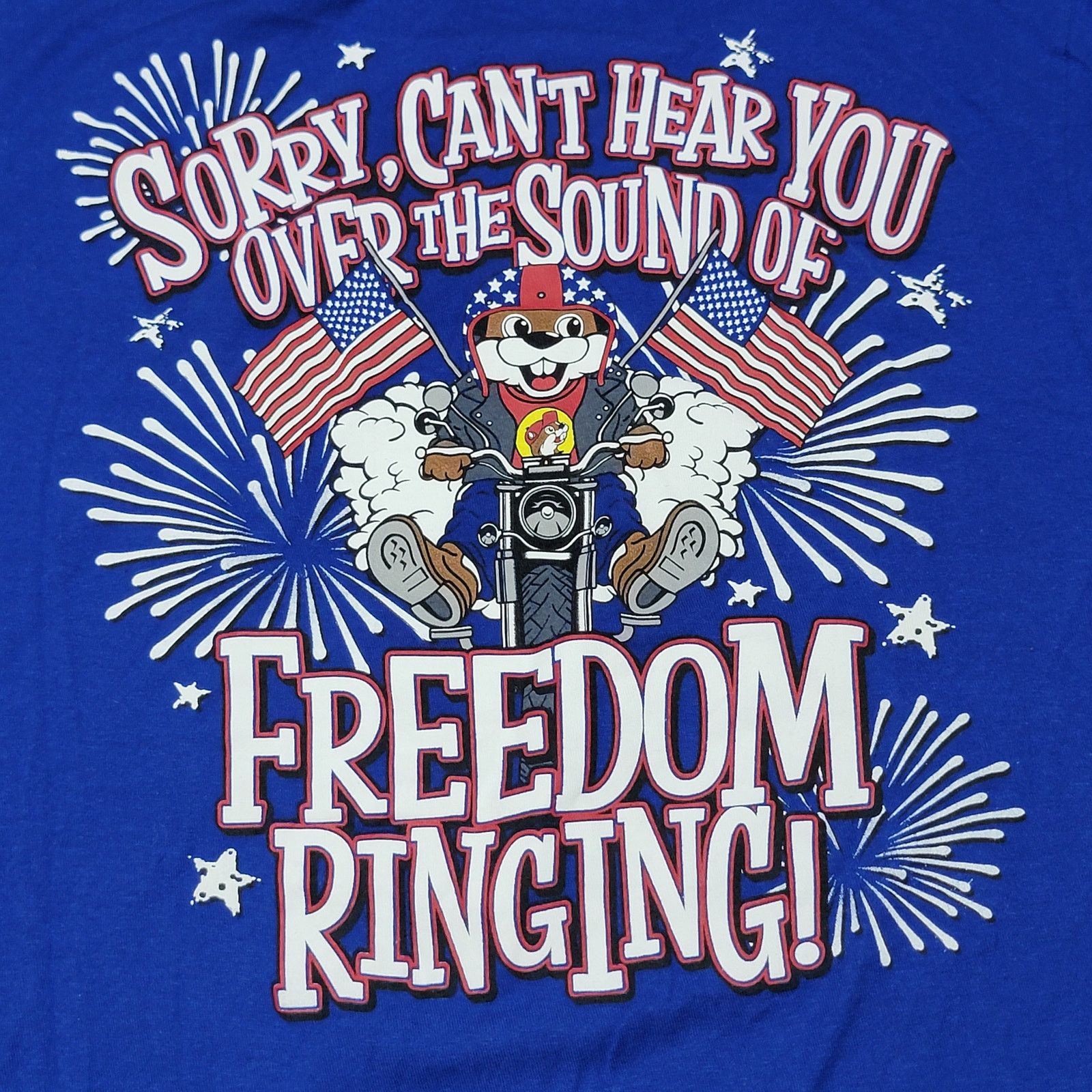 Other Buc-ee's Blue Unisex Tee "Freedom Ringing" - Size Small Size S / US 4 / IT 40 - 2 Thumbnail