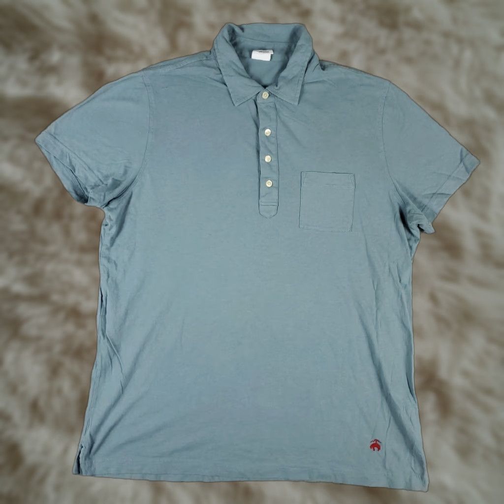 Brooks Brothers Brooks Brothers Polo Shirt Mens XL Blue Casual Short Sleeve Polo Size US XL / EU 56 / 4 - 1 Thumbnail