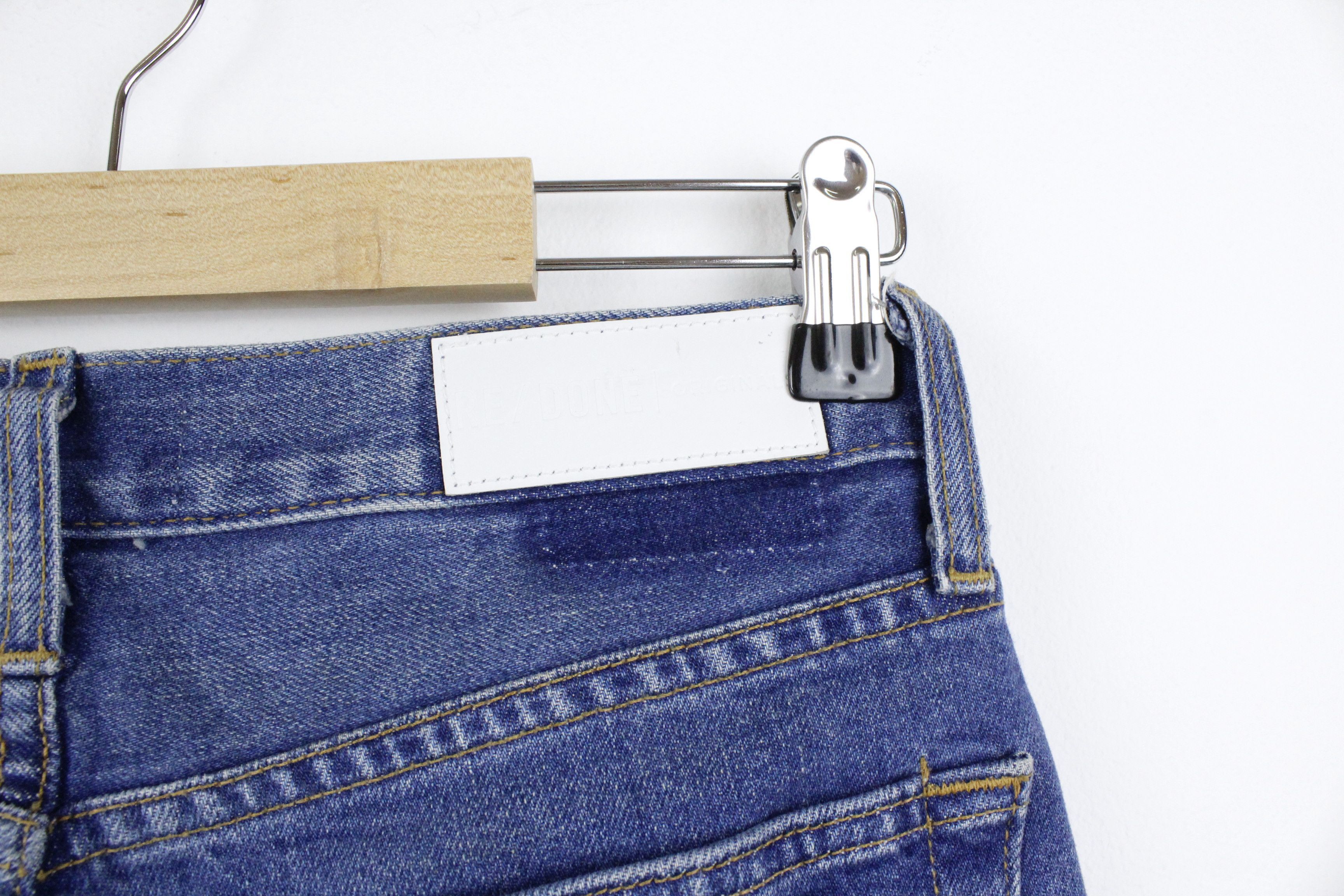 Jean × RE/DONE Womens Re/Done Blue Washed High Waisted Skinny Denim Jeans Size 27" / US 4 / IT 40 - 6 Thumbnail