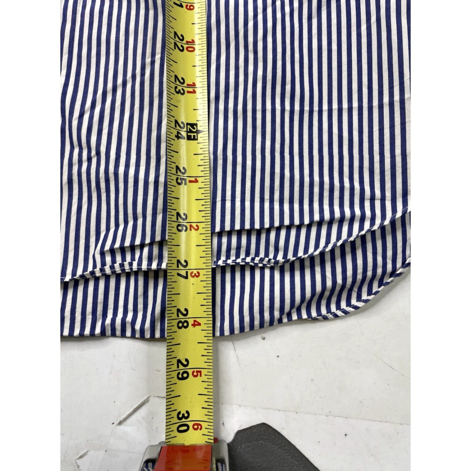Comme des Garcons Girl Comme Des Garcons Shirt Men S Small Stripe Blue White Button Down Long Sleeve Mens Blue Stripe Shirt Blue White S Size US S / EU 44-46 / 1 - 5 Thumbnail