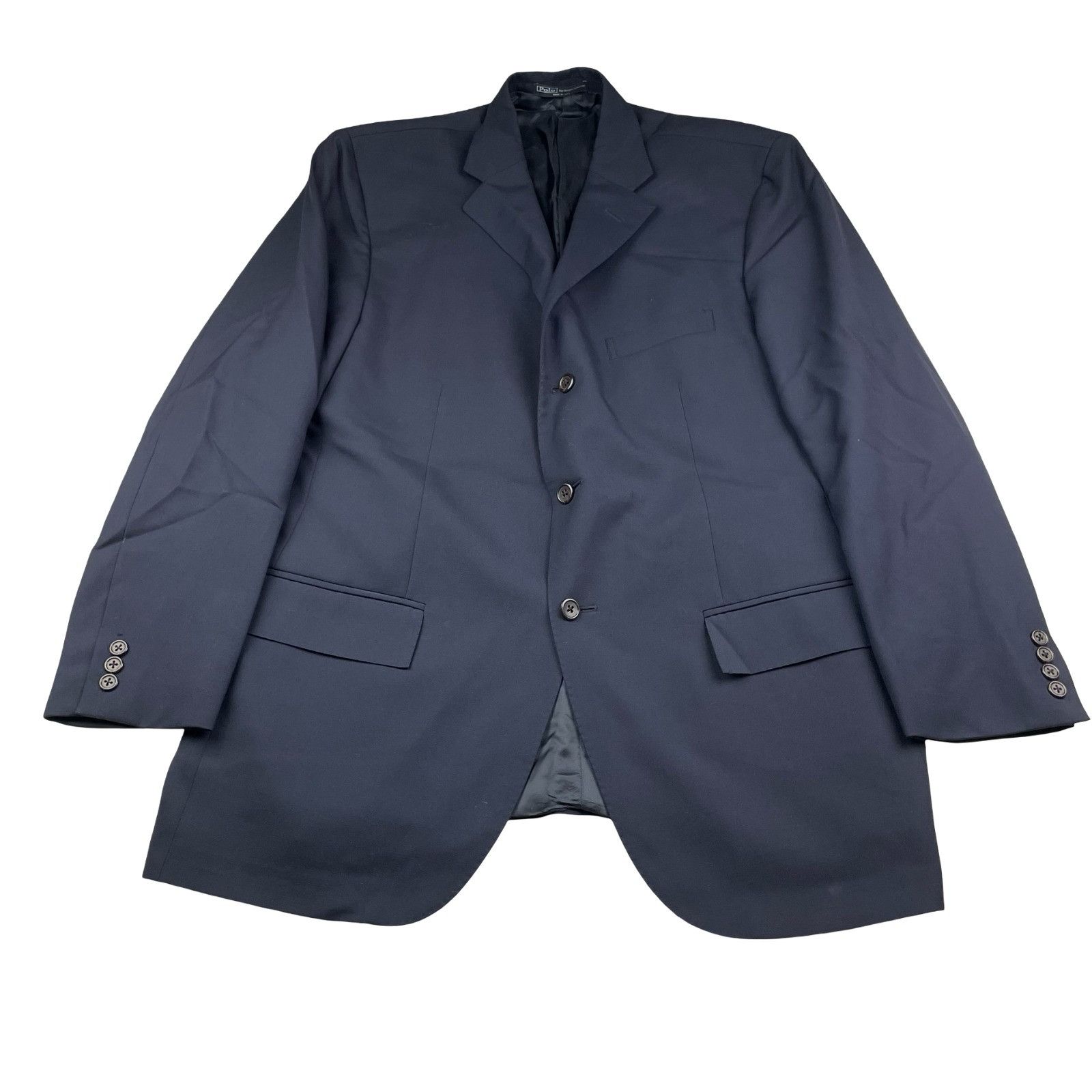 Polo Ralph Lauren Polo Ralph Lauren Men's 100% Wool 3-Button Blazer Navy Blue Size 44R - 2 Thumbnail