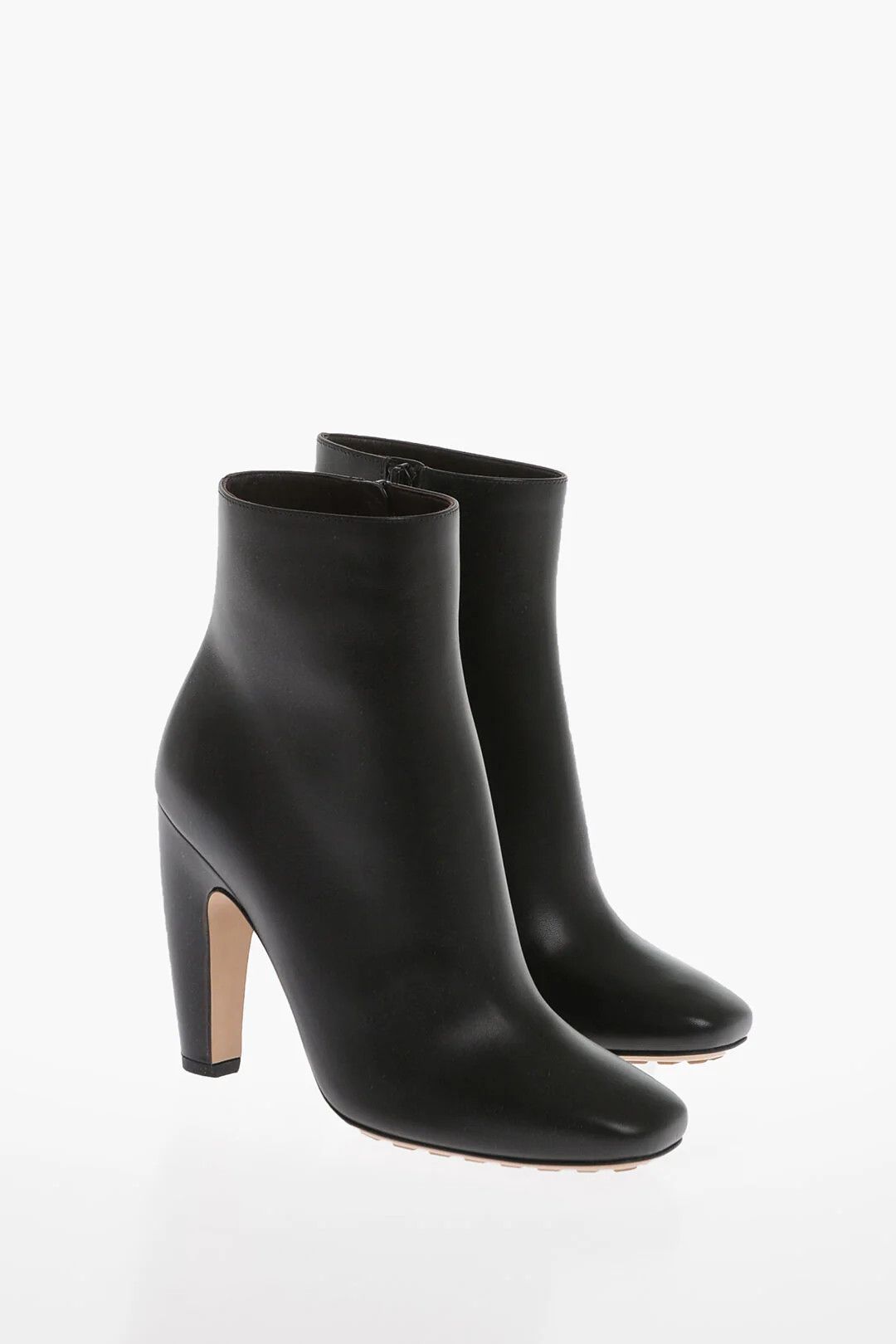 Bottega Veneta og1mm0426 Leather Ankle Boots in Black Size US 5 / IT 35 - 3 Thumbnail